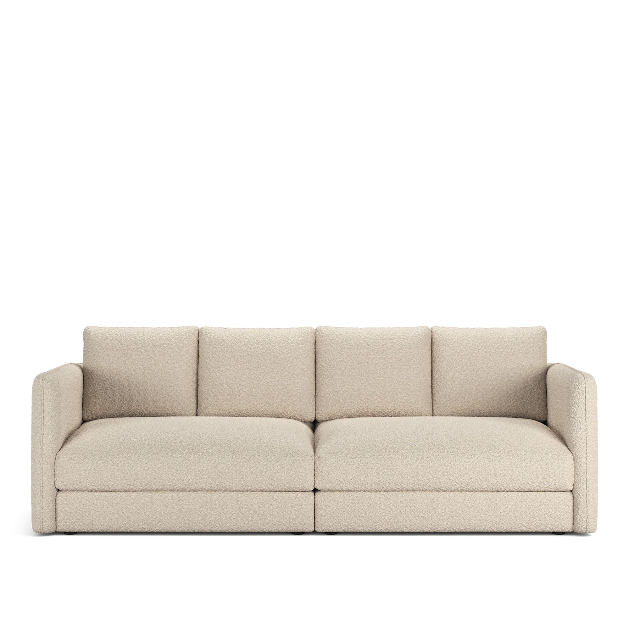 NOGA - Pavarotti 2.5-Seater, Removable Cover, Cushion Variant 02, Ascot White - Soffor - Vit