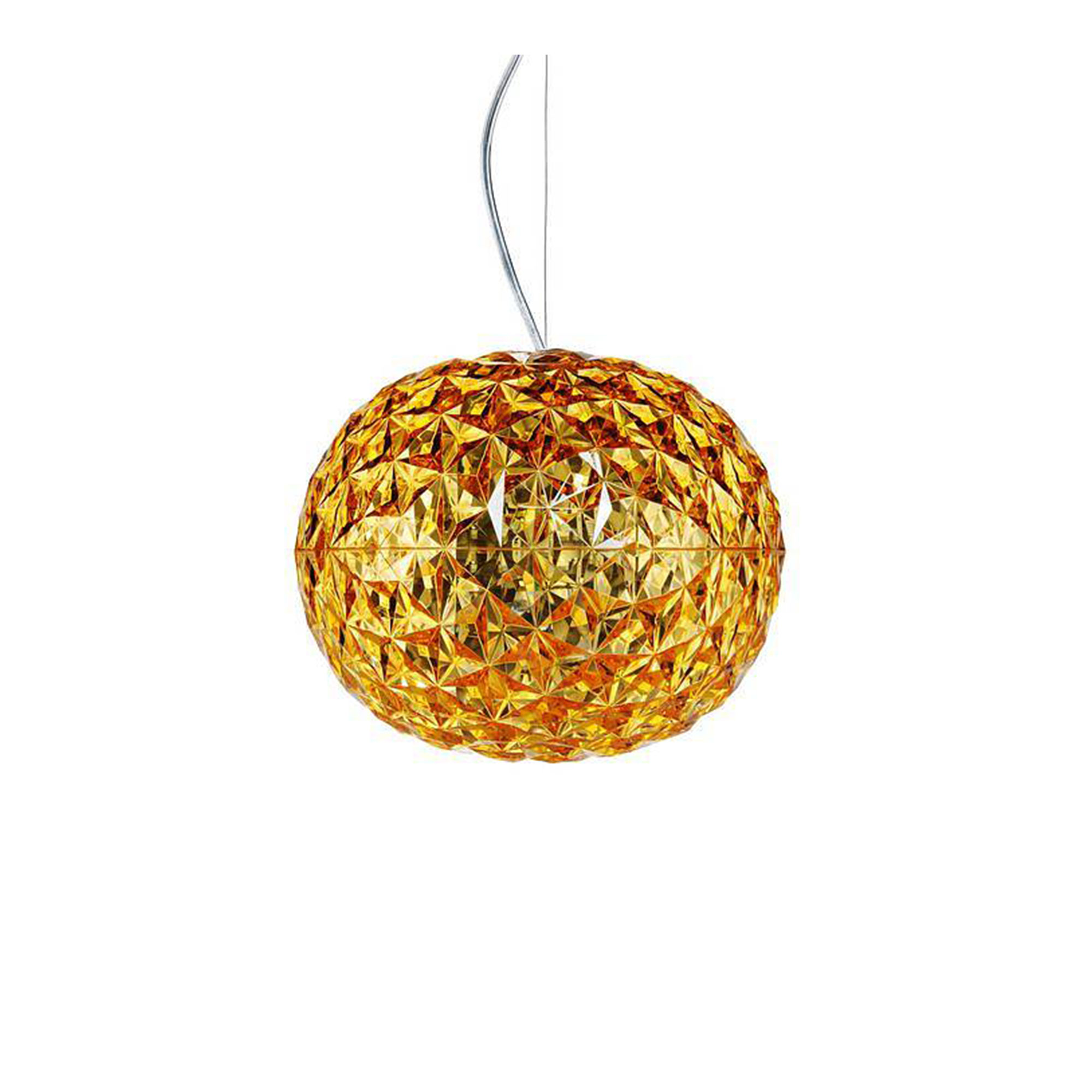Kartell - Planet Suspension 9390, Yellow, Incl. LED 22W 2400lm 2700K - Pendellampor - Tokujin Yoshioka - Gul