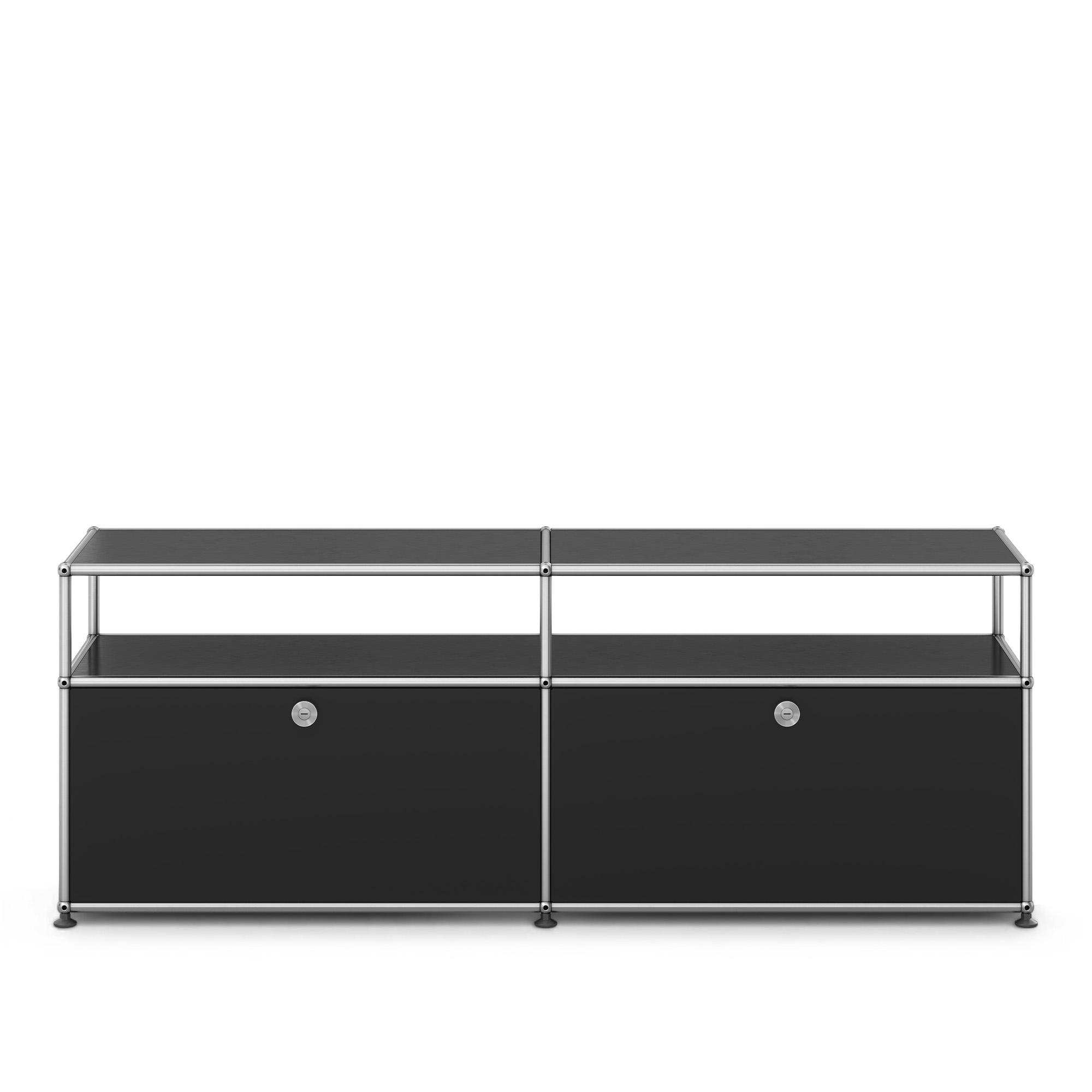 USM - USM Haller Sideboard O2 Graphite Black - TV-b&auml;nkar - Fritz Haller & Paul Sch&auml;rer - Svart - Metall