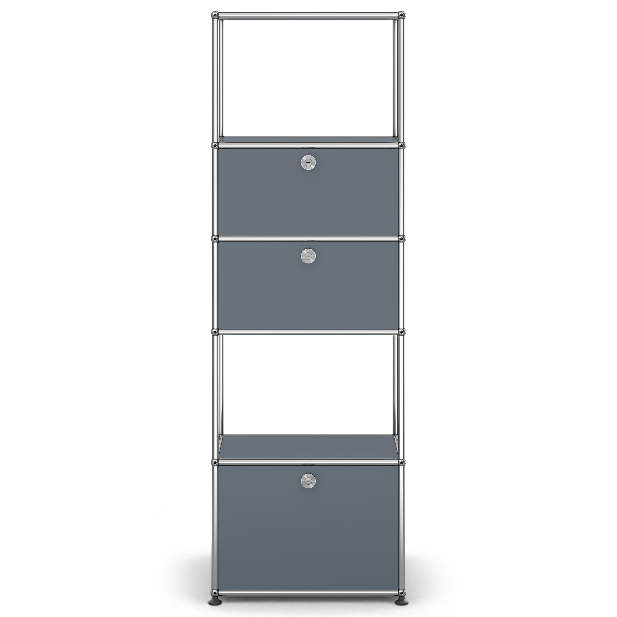 USM - USM Haller Shelf M52 USM Mid Gray - Skåp och vitrinskåp - Fritz Haller & Paul Schärer - Grå - Metall | Möbler - Förvaring Och Hyllor - Skåp Och Vitrinskåp | Möbelexperten