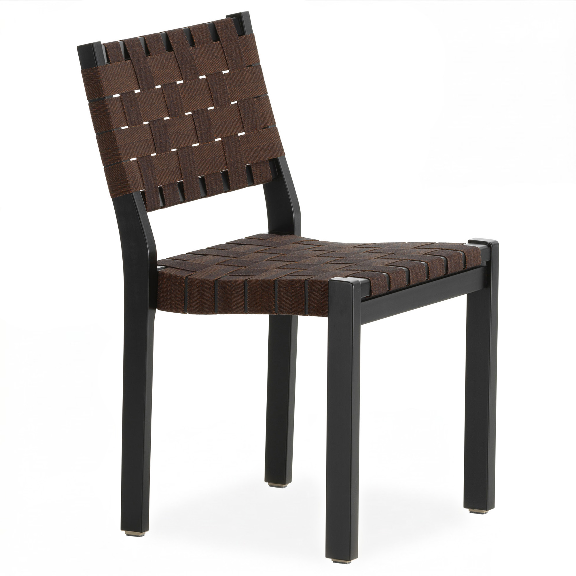 Artek - Chair 611 Svartlackad/Black Brown - Matstolar - Alvar Aalto - Brun - Naturmaterial/Tr&auml;
