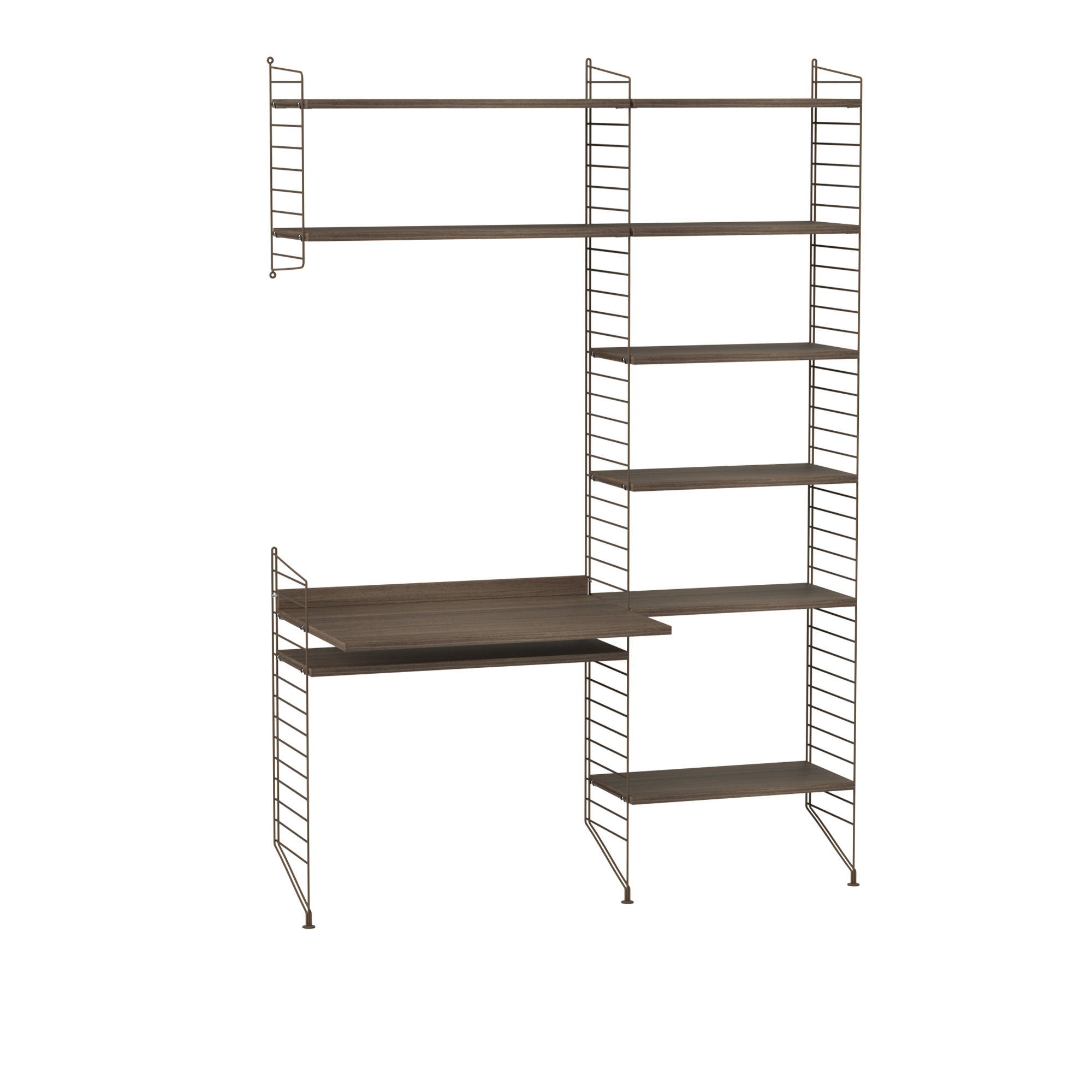 String - Kontor Hyllsystem G Valnöt / Brun - Träfärgad |  | Möbelexperten