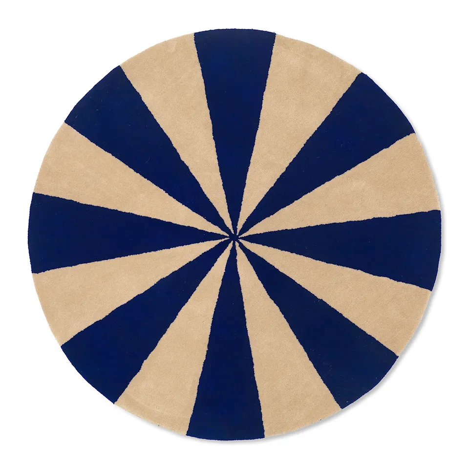 Arch Bright Blue handtuftad matta