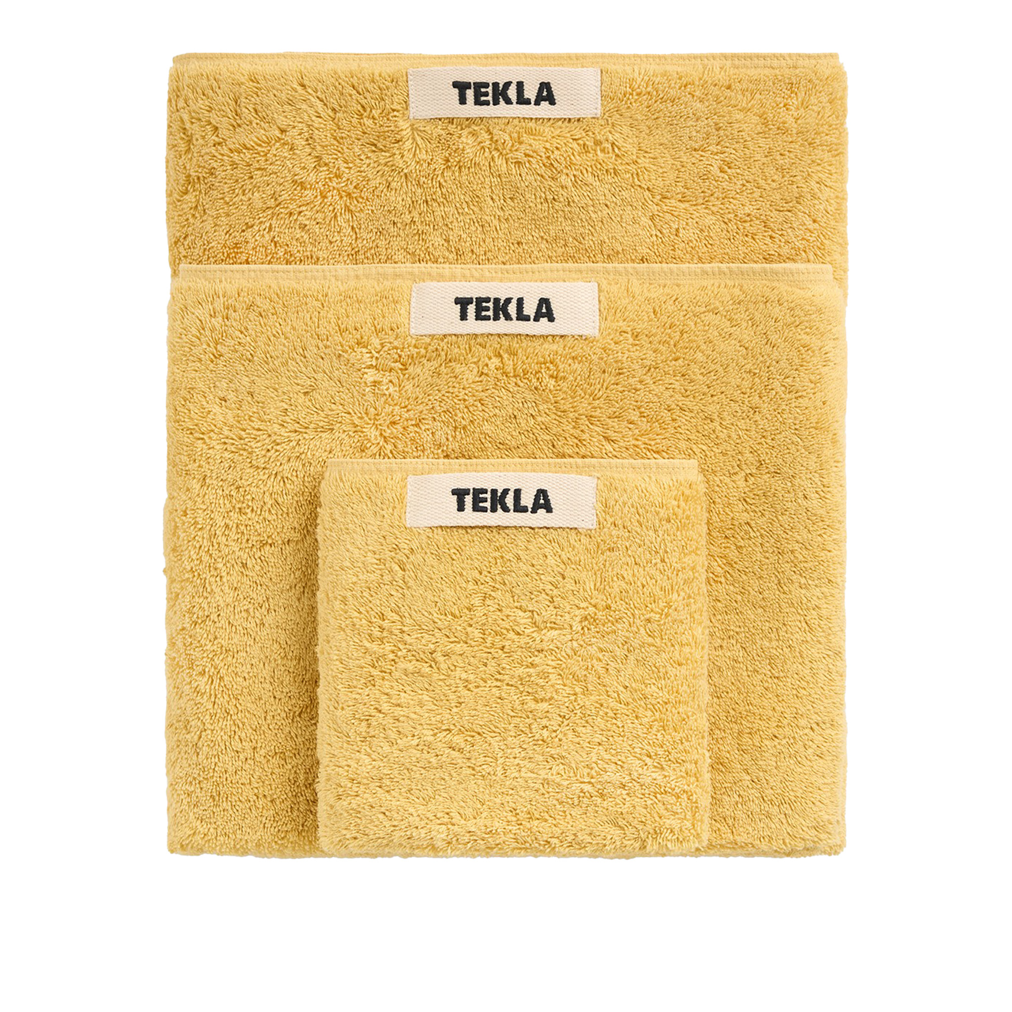 Tekla - Towel 50 x 90 cm Yellow Ochre - Handdukar och badlakan - Gul | Textilier - Badrumstextilier - Handdukar Och Badlakan | Möbelexperten