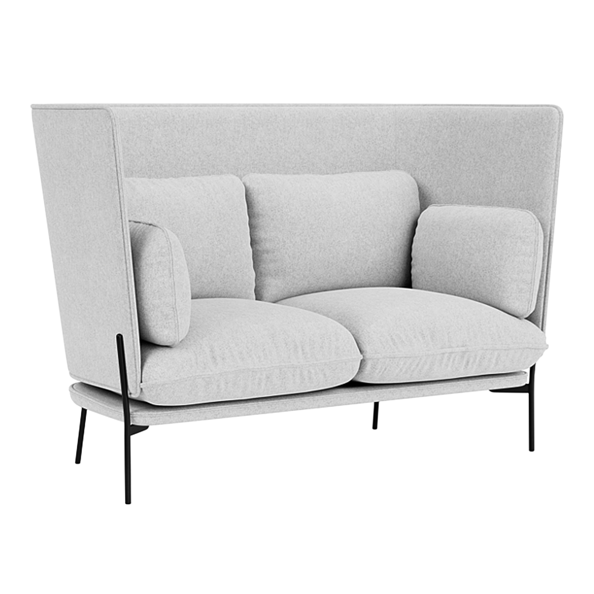 &Tradition - Cloud LN6 - Warm Black - Fabric cat.2 - Hallingdal 65 116 - Soffor - Luca Nichetto