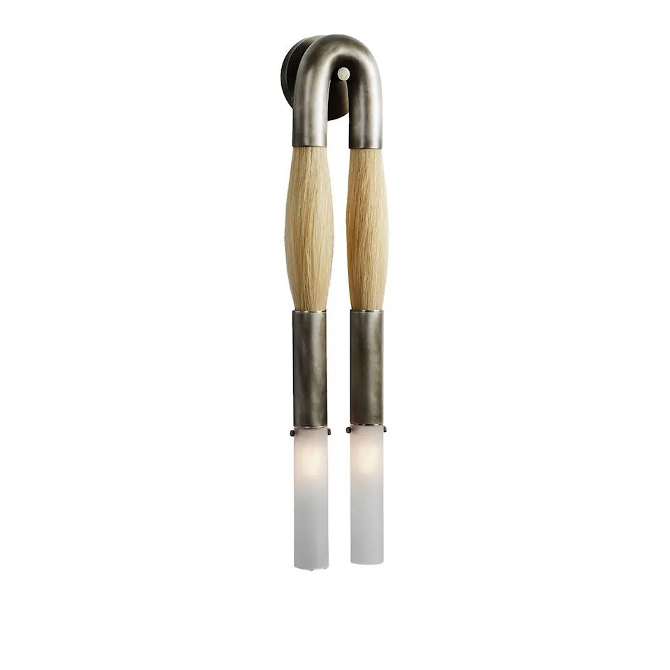Horsehair sconce vägglampa