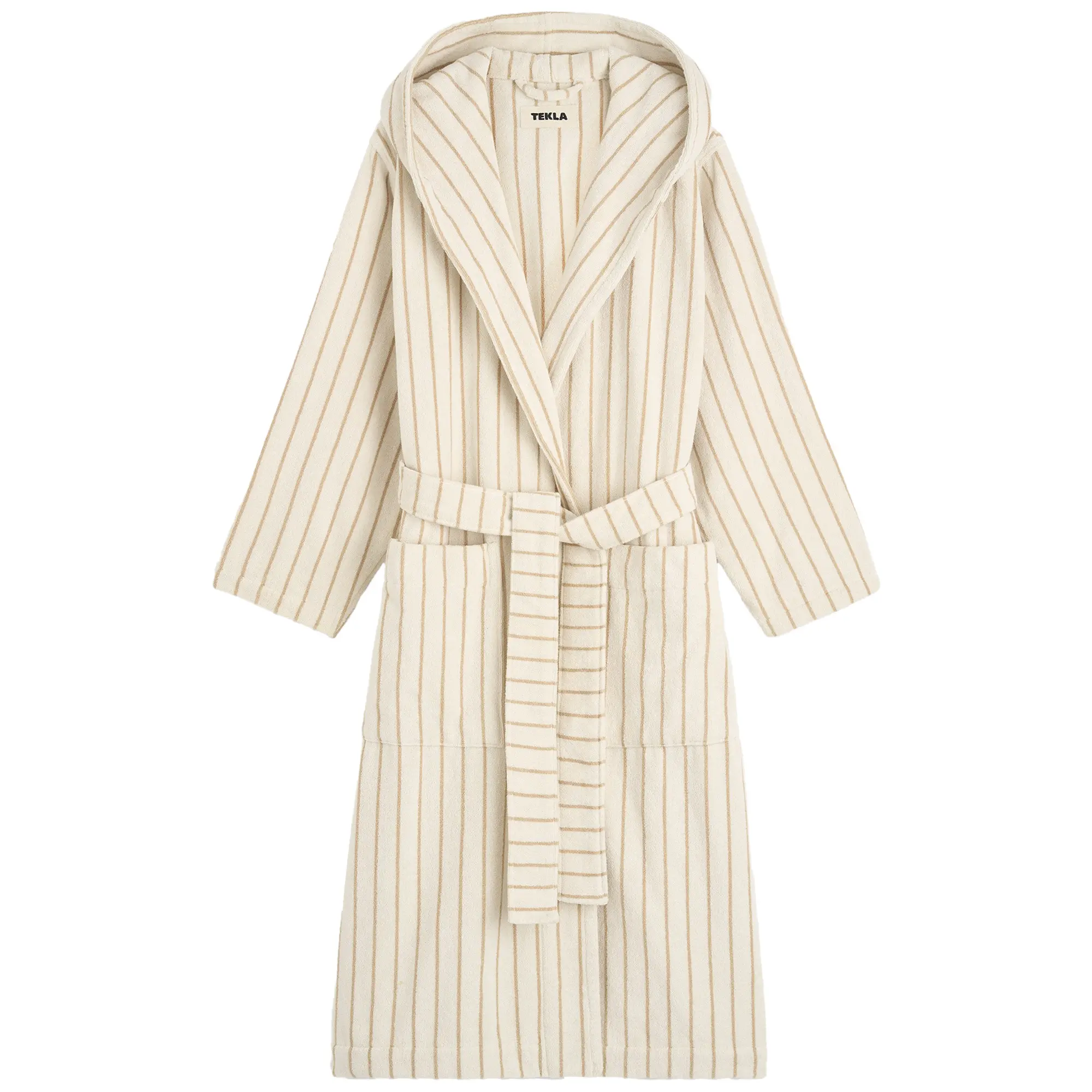Hooded Sienna Stripes badekåpe