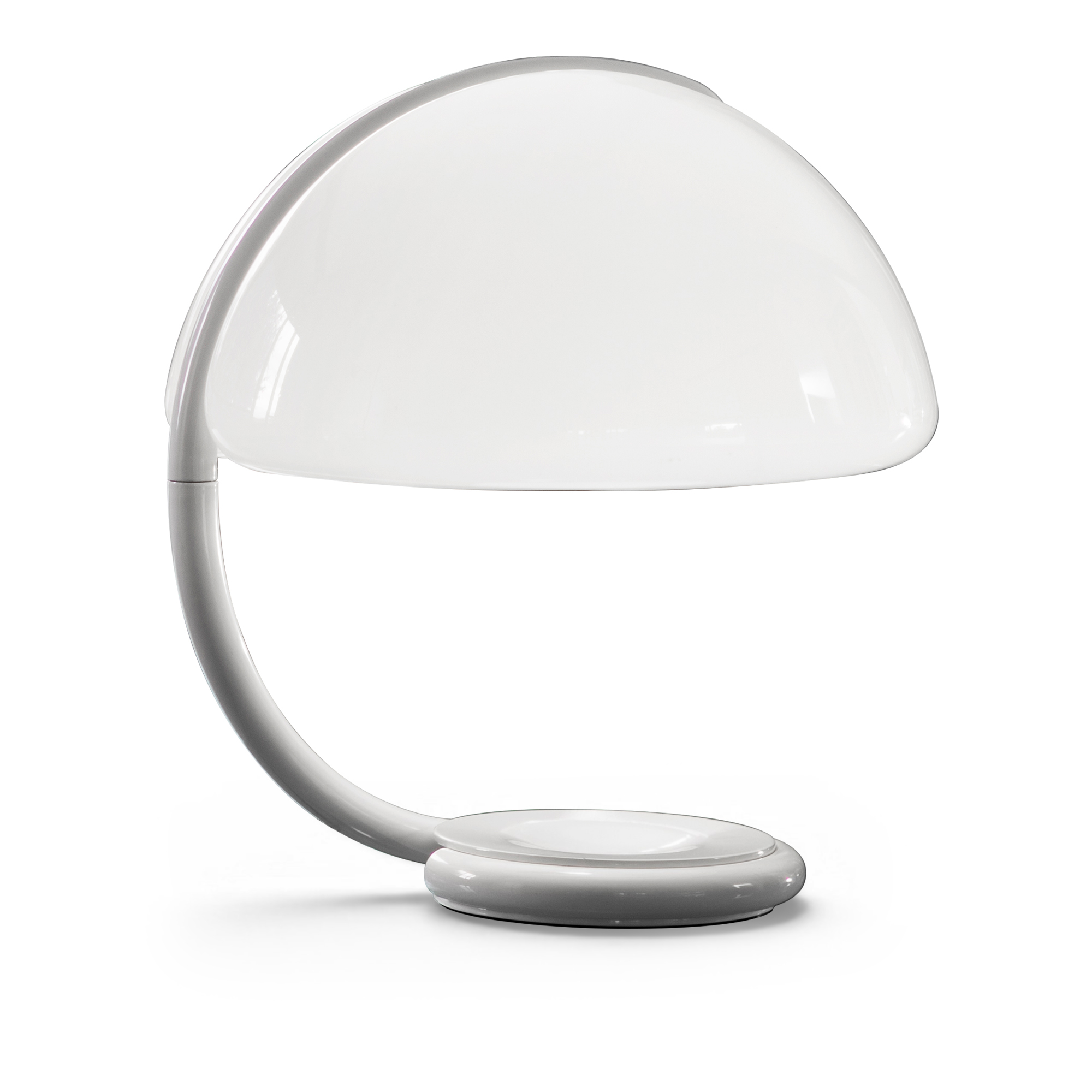Martinelli Luce - Serpente White - Bordslampor - Elio Martinelli - Vit - Metall/Syntetiskt