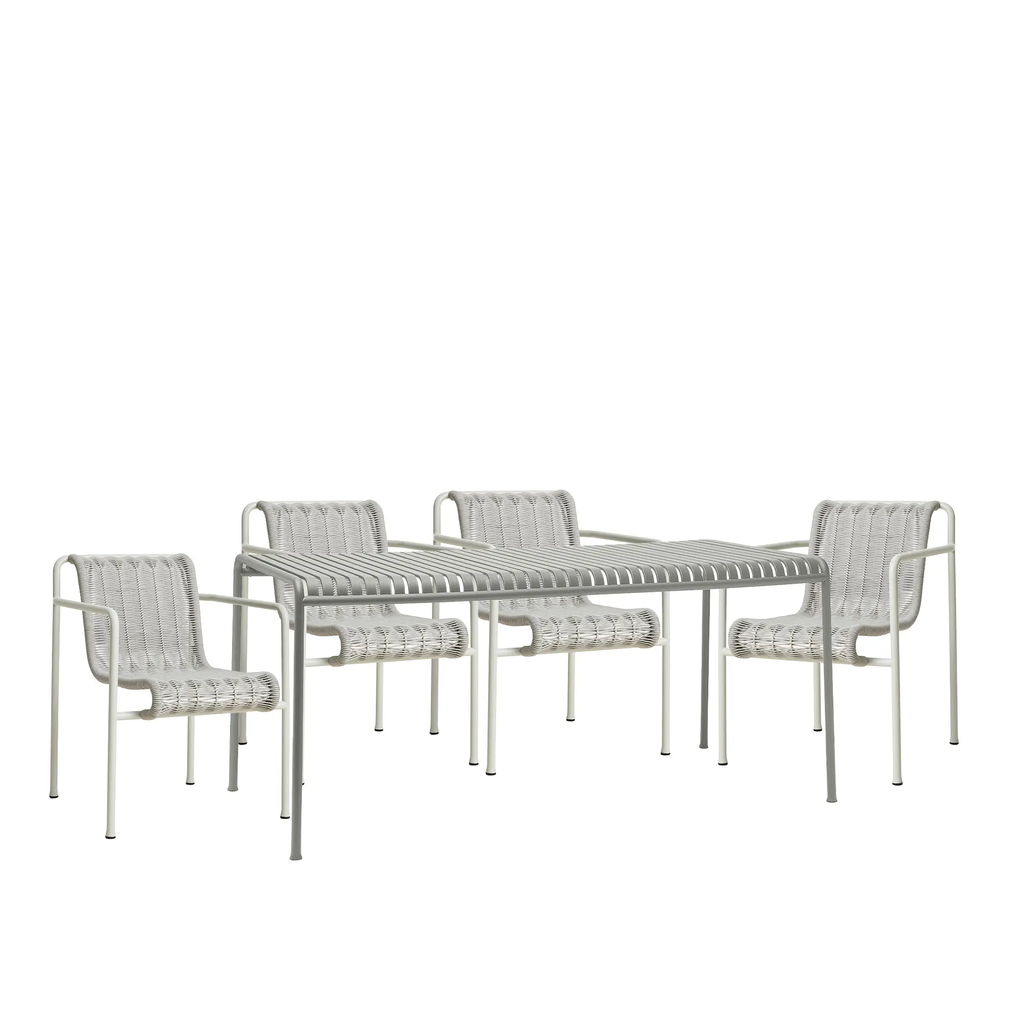 Palissade cord matgrupp med matbord & 4 karmstolar