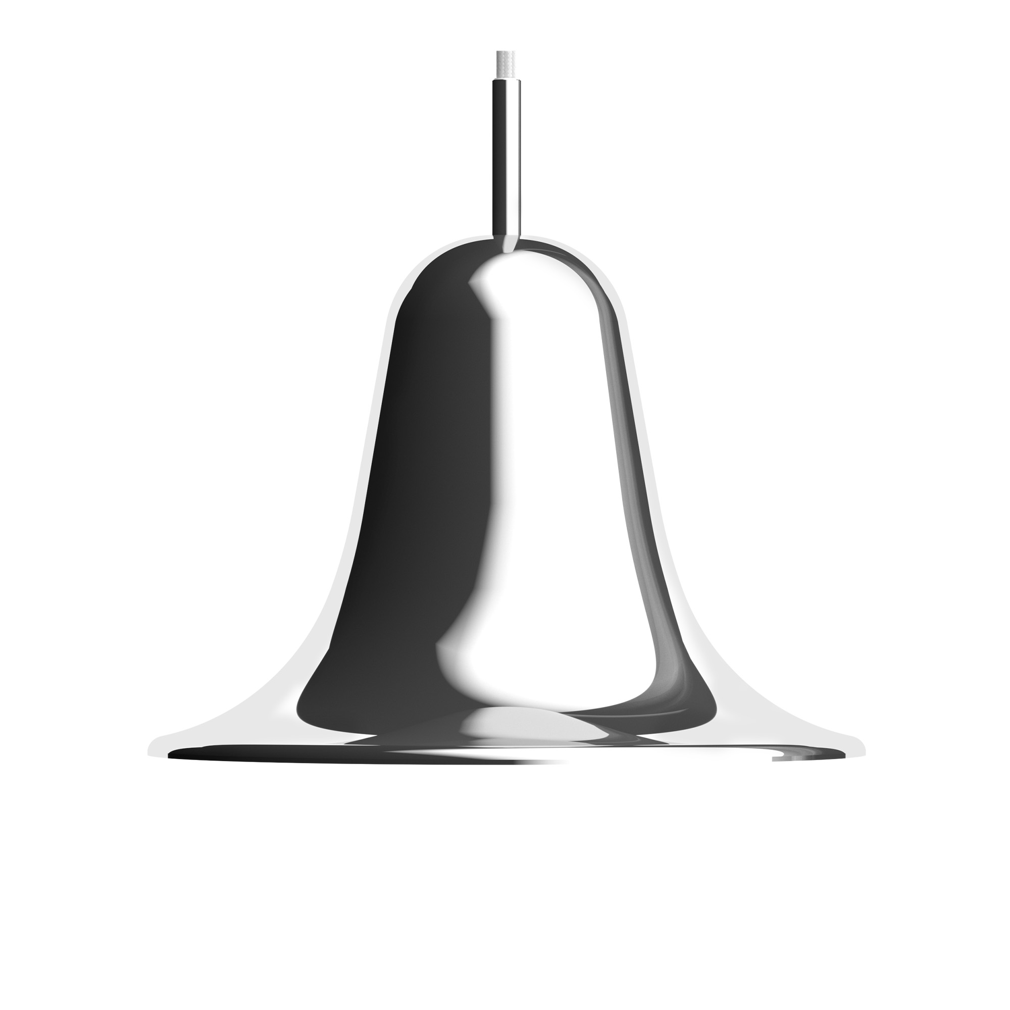 Verpan - Pantop Pendant Ø23 Chrome - Pendellampor - Verner Panton - Silver | Belysning - Taklampor - Pendellampor | Möbelexperten