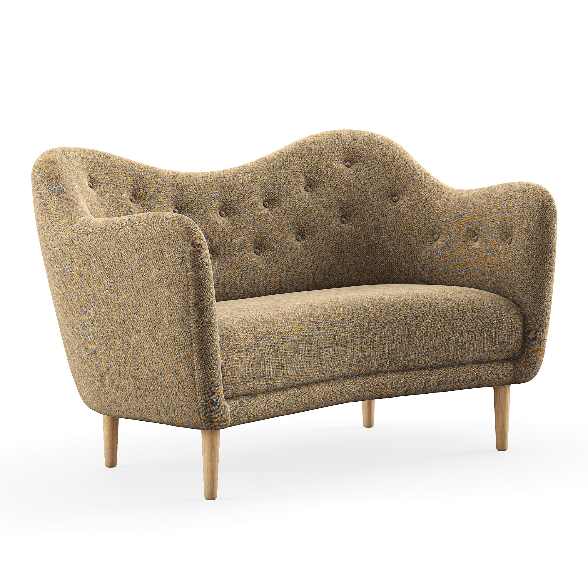 House of Finn Juhl - 46 Sofa, Clear oiled oak, Cat. 2 Hallingdal 65 - 227 - Soffor - Finn Juhl - Grå | Möbler - Soffor Och Dagbäddar - Soffor | Möbelexperten