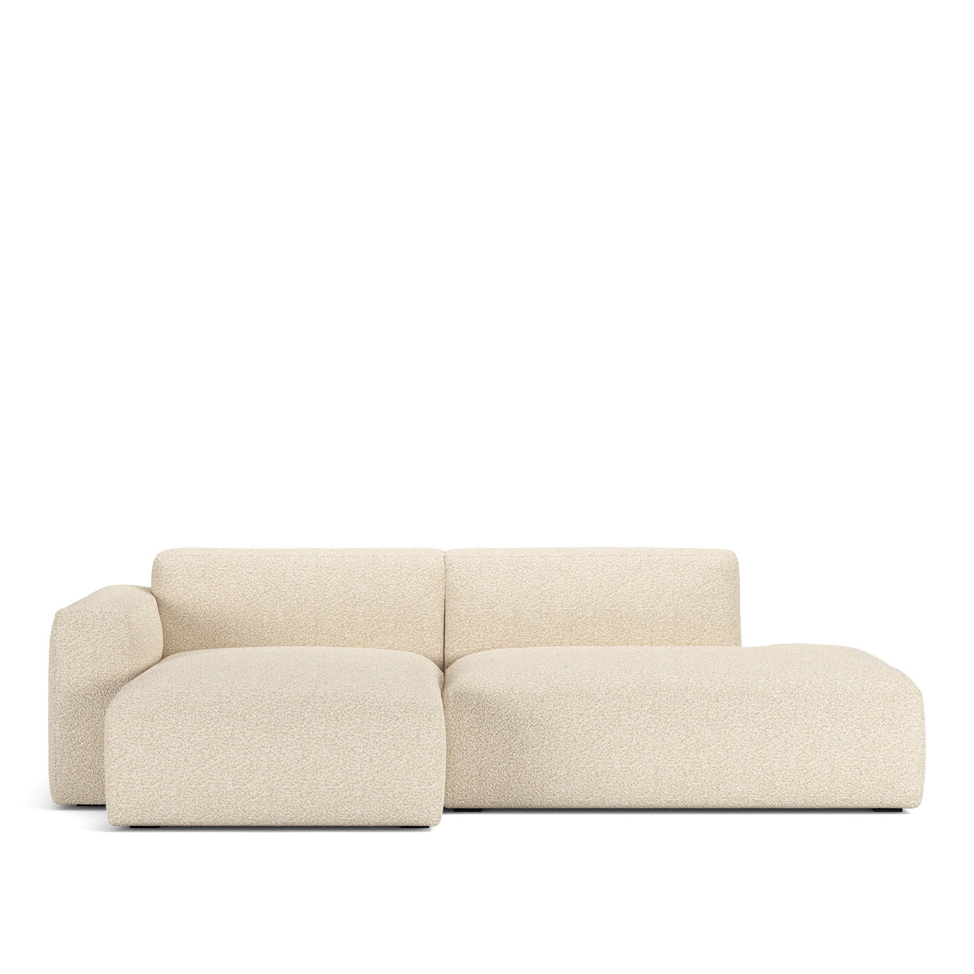 NOGA - Brick 2-Seater Chaise Lounge Open End Right, Vellus 04 - Soffor