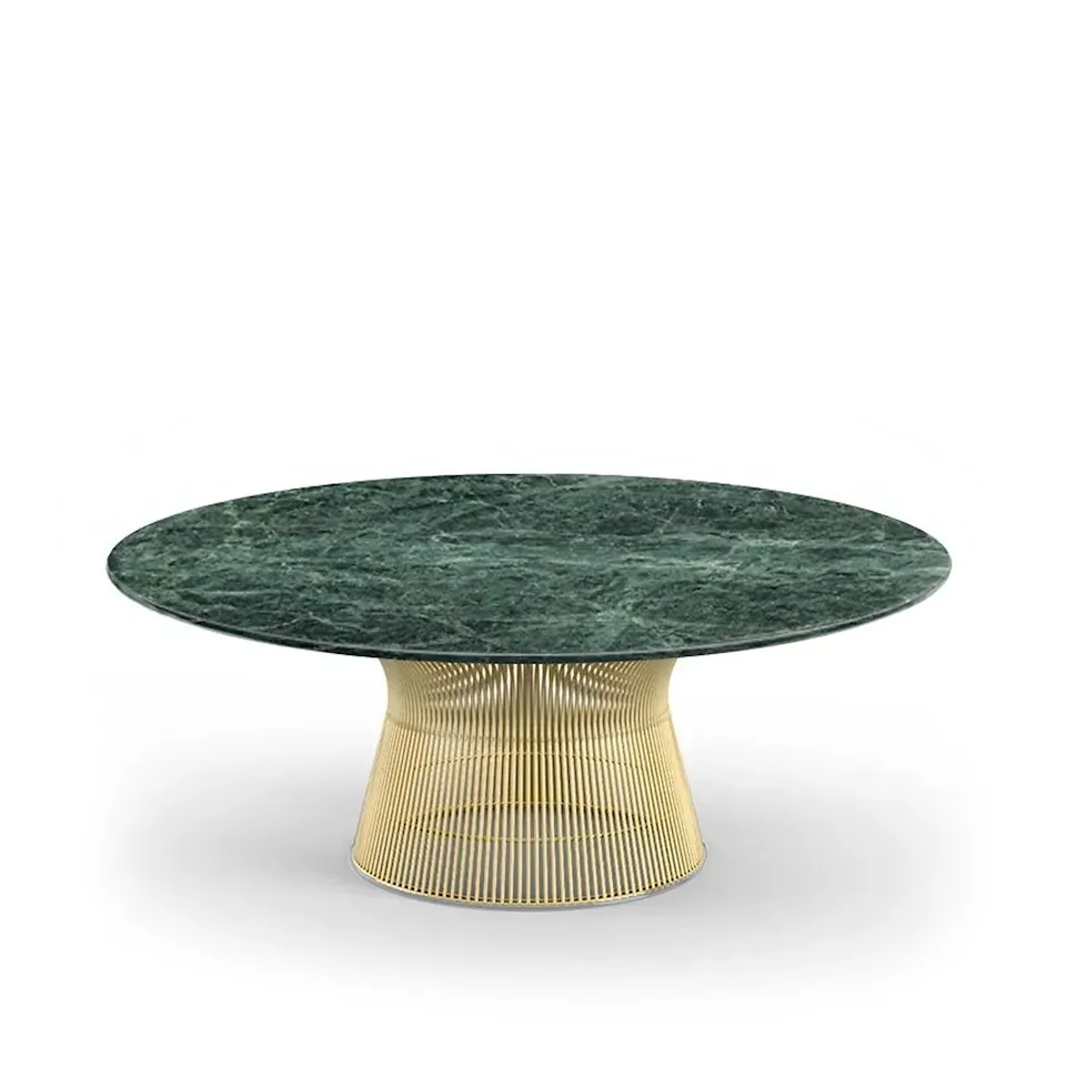 Platner soffbord Ø 107 cm 18K Guld