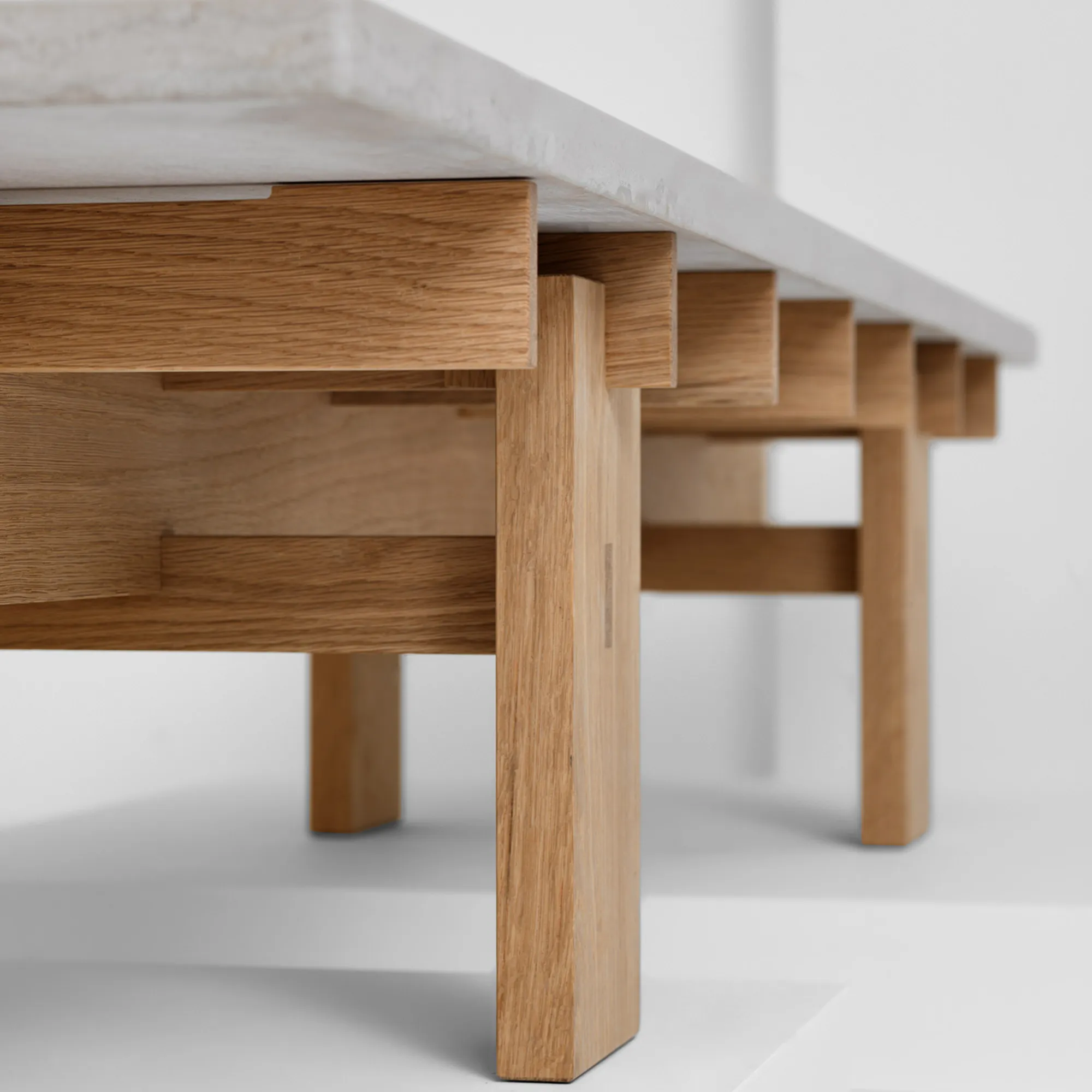 Soffbord V.Lf.02 160 cm - Ek/Kalksten
