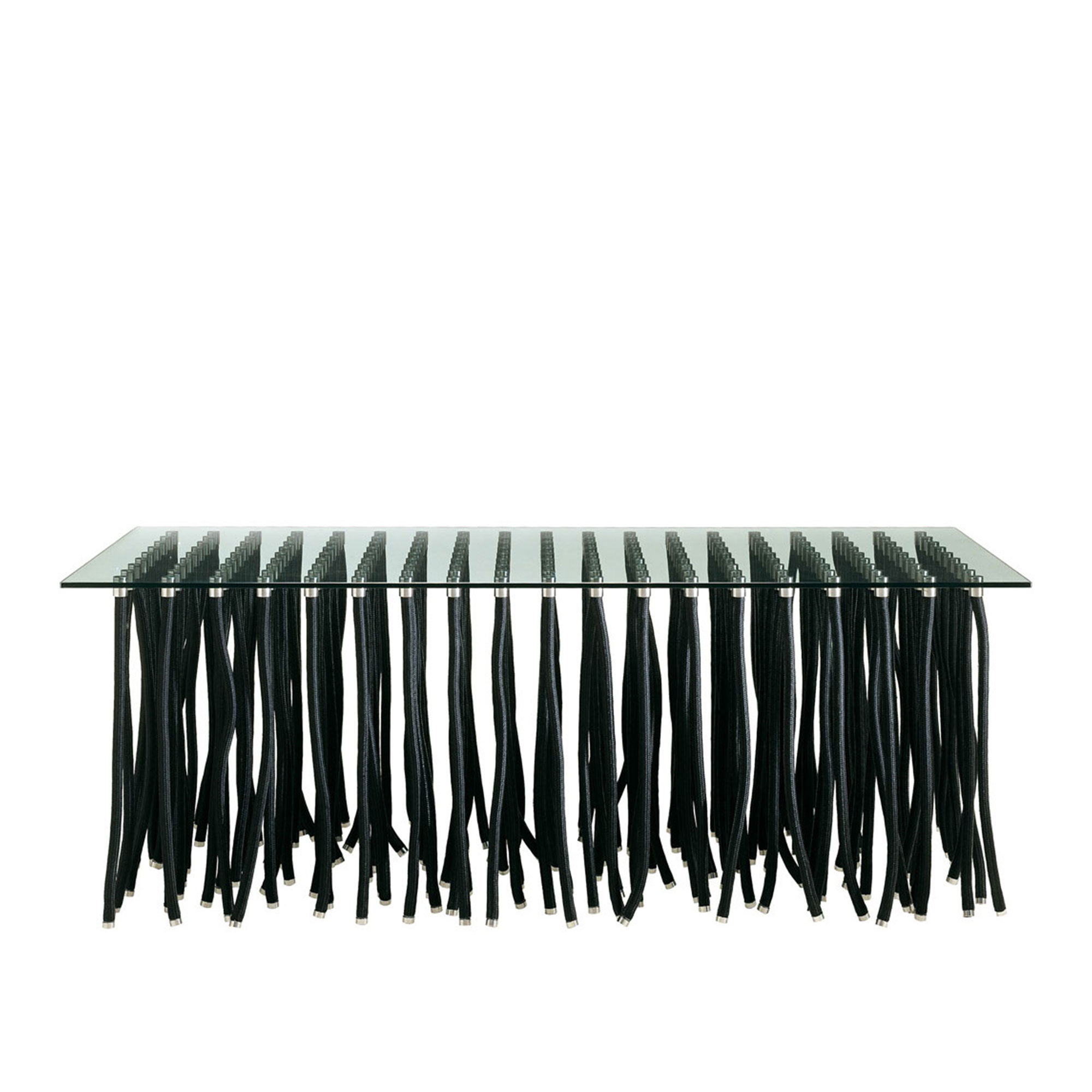 Cappellini - Org High Table, Small - Matbord - Fabio Novembre - Vit - Glas/Metall/Plast