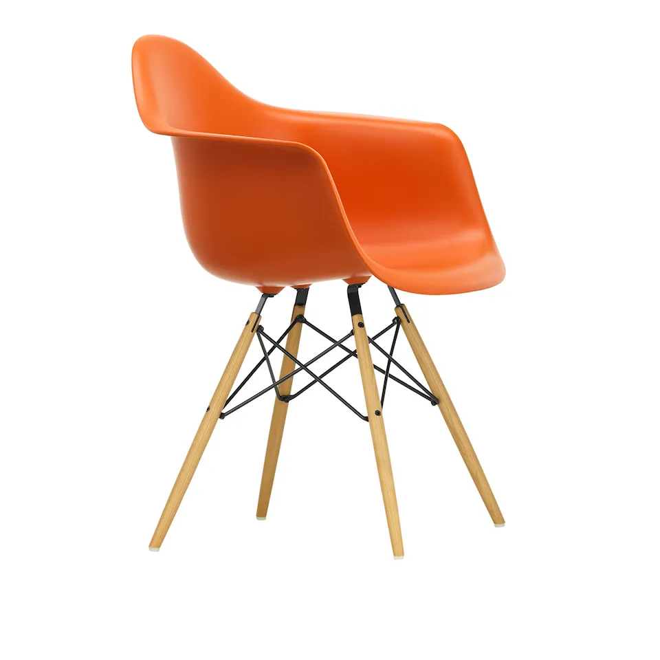 Eames RE Plastic Armchair DAW matstol Ash Honey Tone