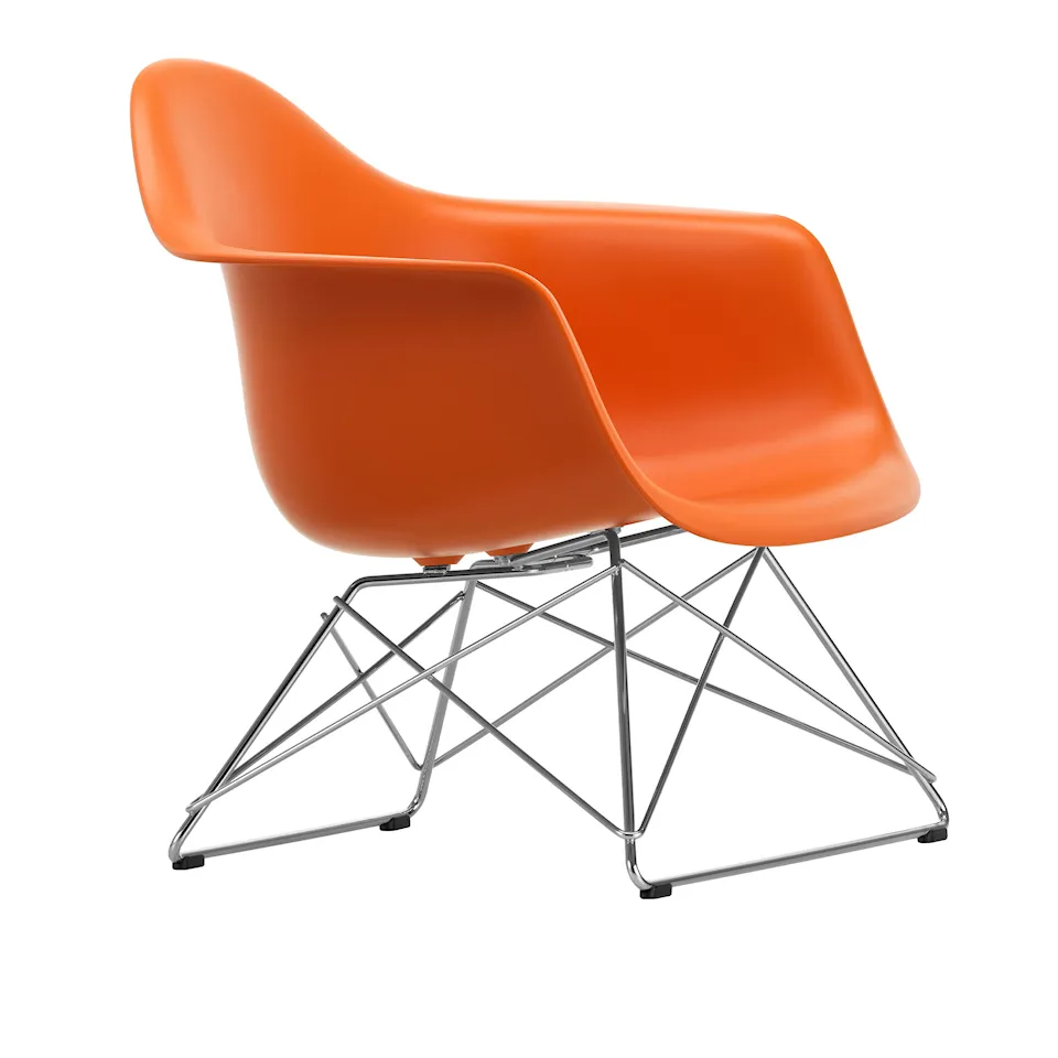 Eames RE Plastic Armchair LAR fåtölj Chrome