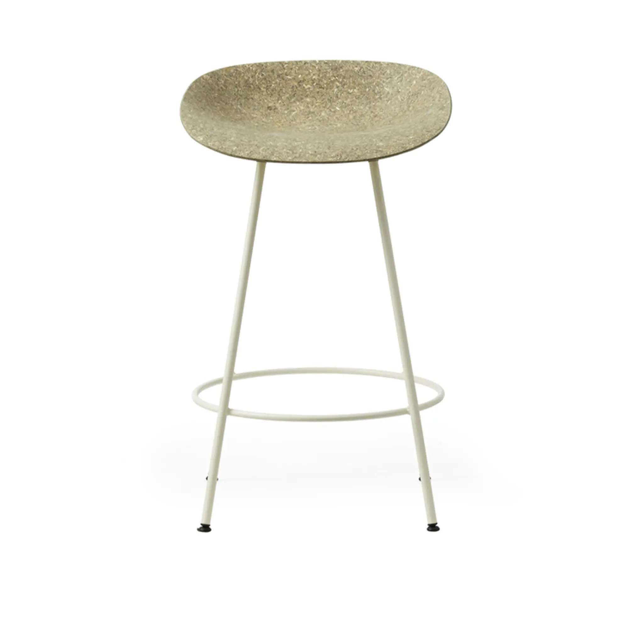Mat Barstool 65 cm Cream Steel