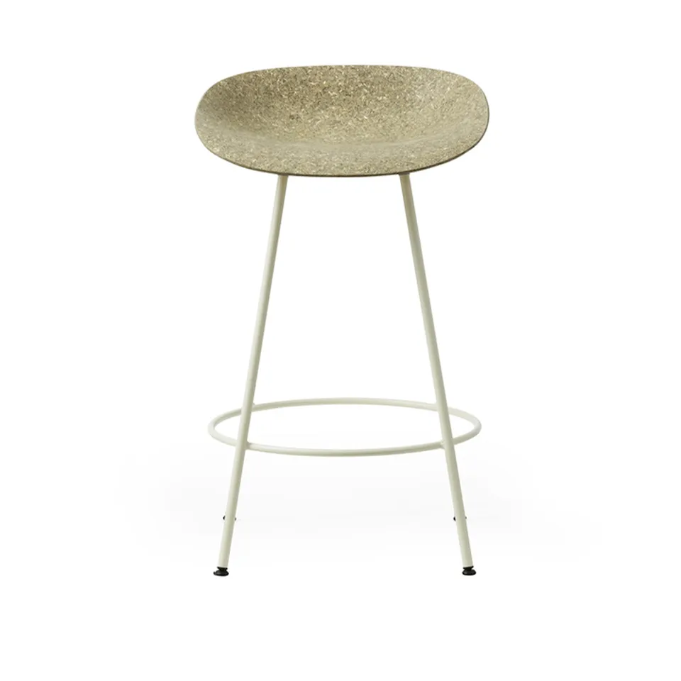 Mat Barstool 65 cm Cream Steel