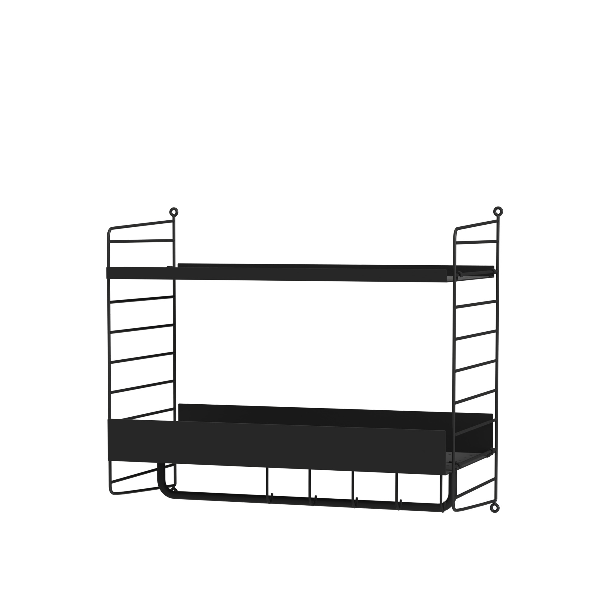 String - Hall Hyllsystem G Svart / Svart - Hyllor & Hyllsystem - Svart