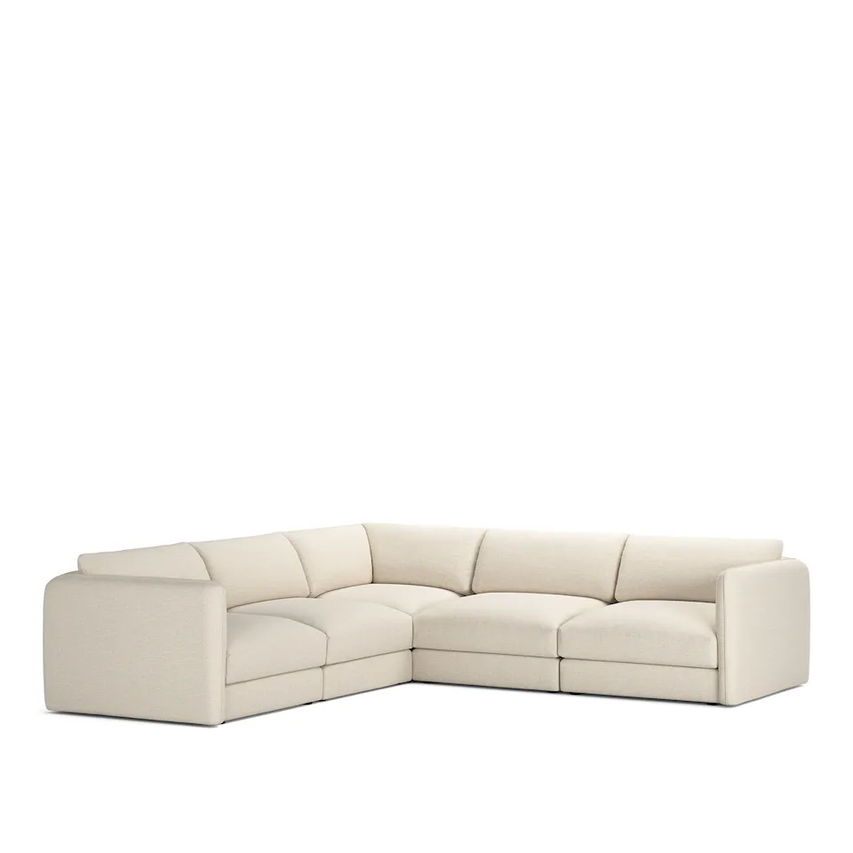Pavarotti 5-Seater Corner, Removable Cover, Cushion Variant 03, Lario 38