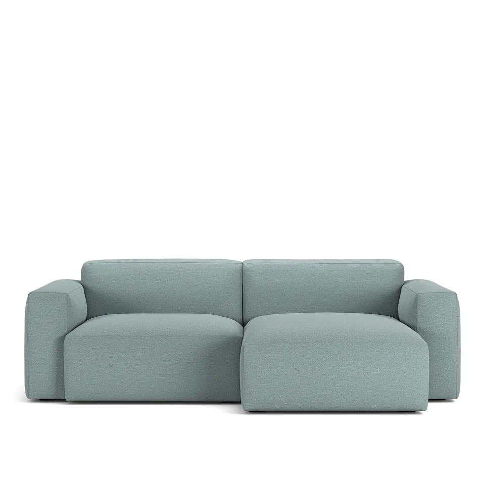 Brick 2-Seater Chaise Lounge Right Lario 12 Removable Upholstery