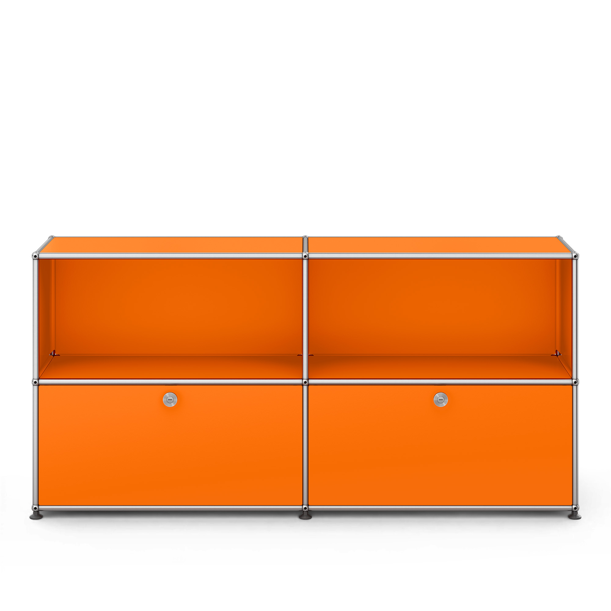 USM - USM Haller Sideboard C2 Pure Orange - Skänkar och sideboards - Fritz Haller & Paul Schärer - Orange | Möbler - Förvaring Och Hyllor - Skänkar Och Sideboards | Möbelexperten