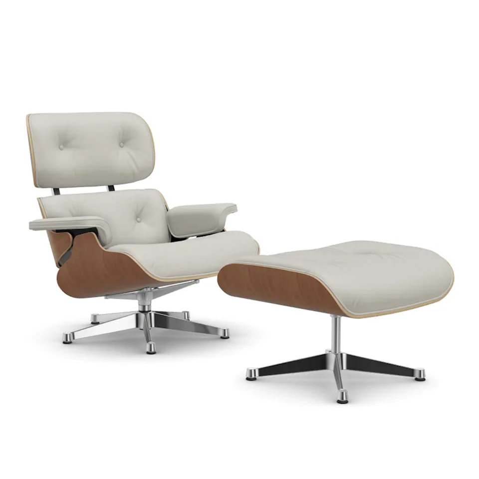 Eames Lounge Chair & Ottoman Cherry Polished