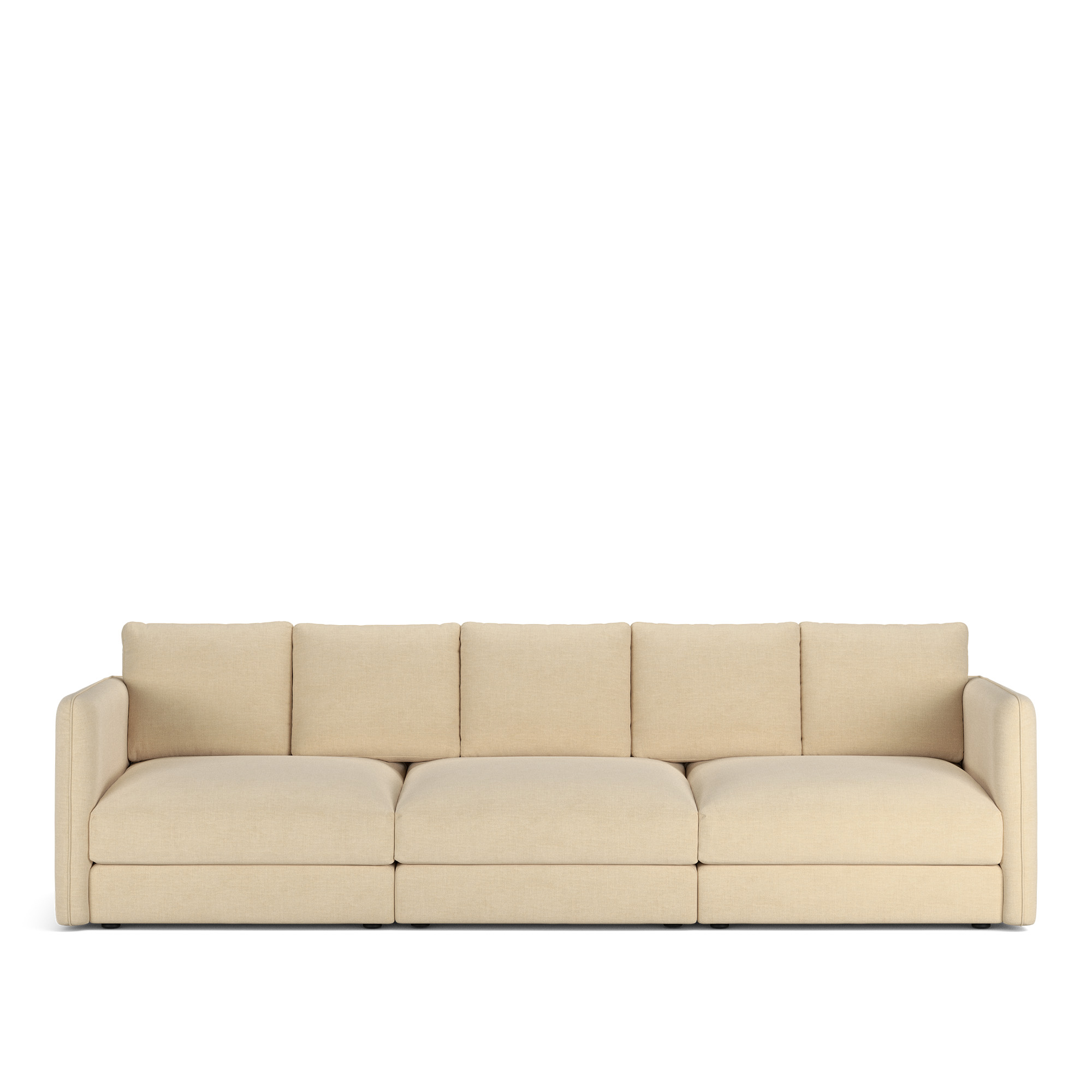 NOGA - Pavarotti 3-Seater, Fixed Cover, Cushion Variant 02, Sienna 101 - Soffor - Beige