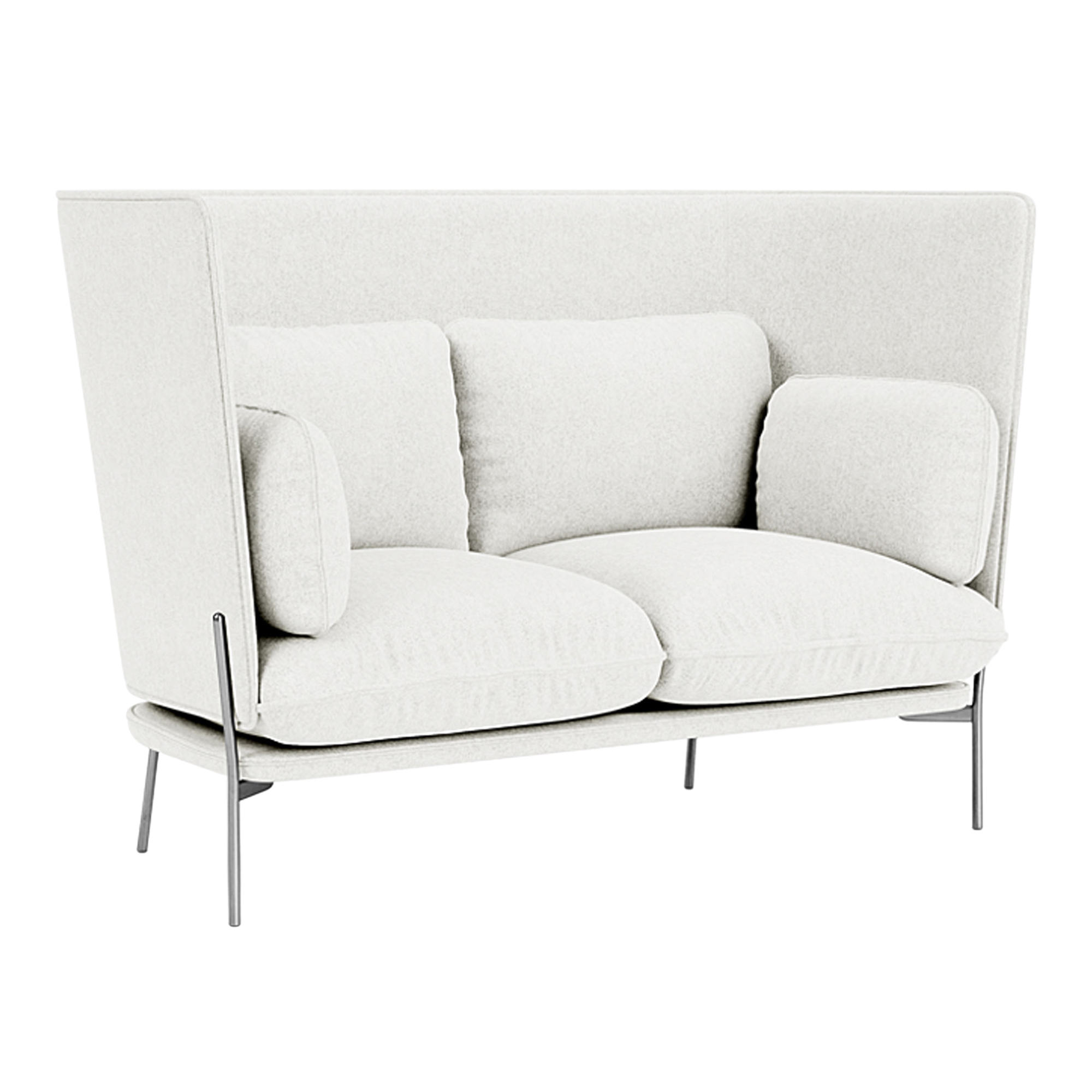 &Tradition - Cloud LN6 - Chrome - Fabric cat.2 - Hallingdal 65 110 - Soffor - Luca Nichetto