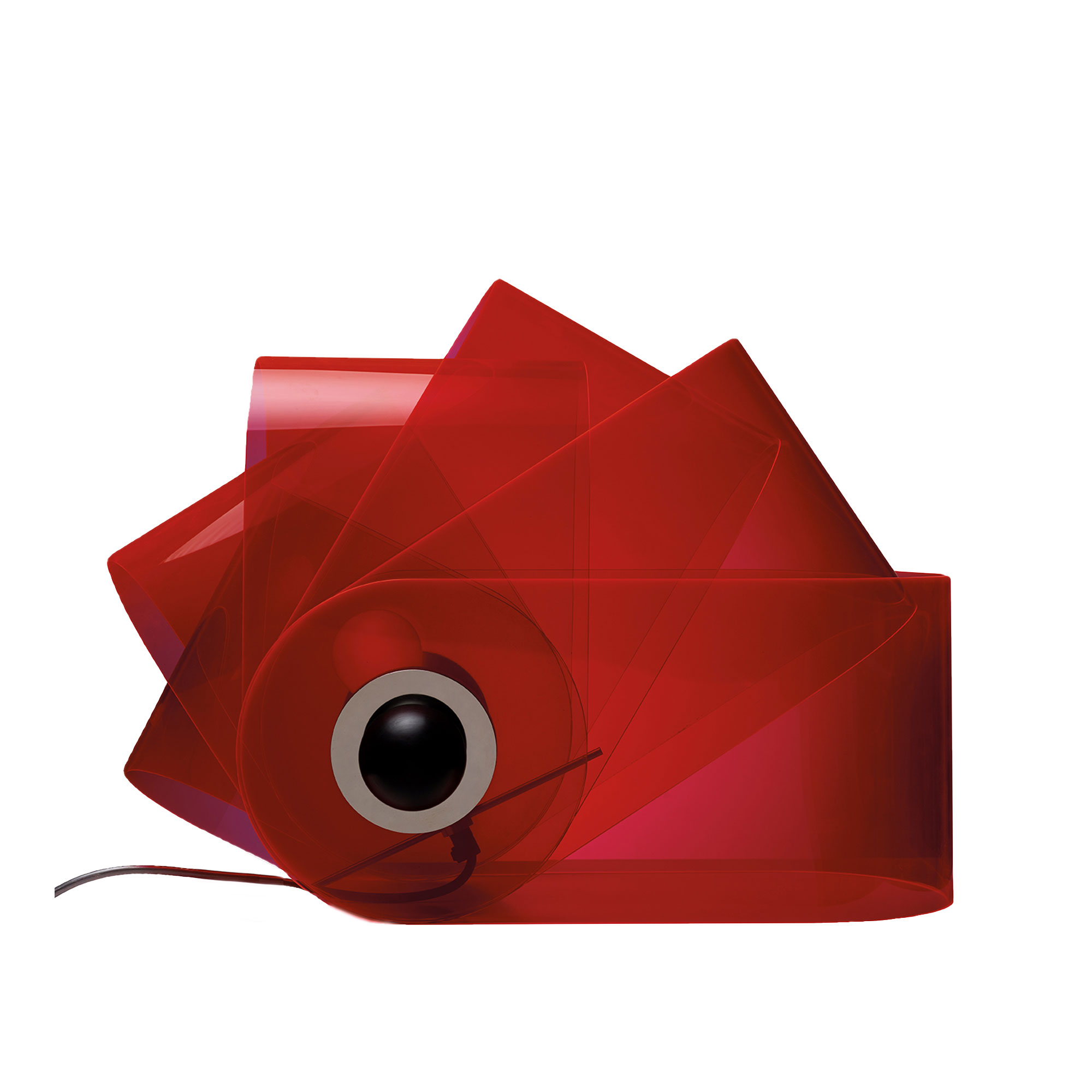 Poltronova - Gherpe Table Lamp, Fluorescent Red - Bordslampor - Superstudio - Röd