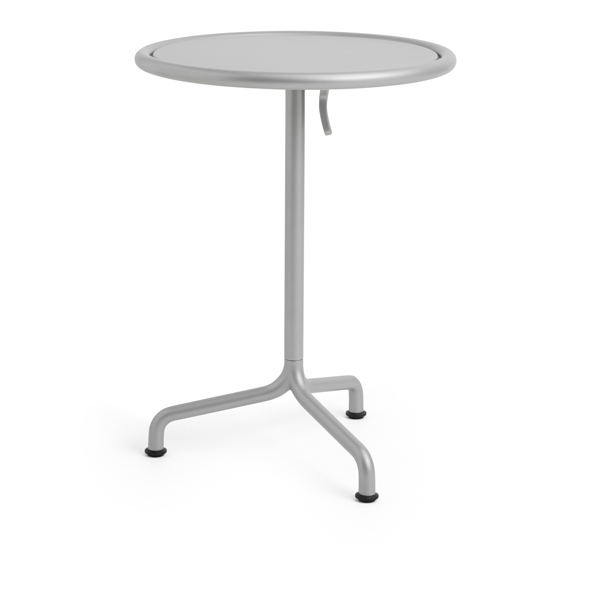 hay - deville table silver grey ø55 x h74 - matbord utomhus - julien renault - metall