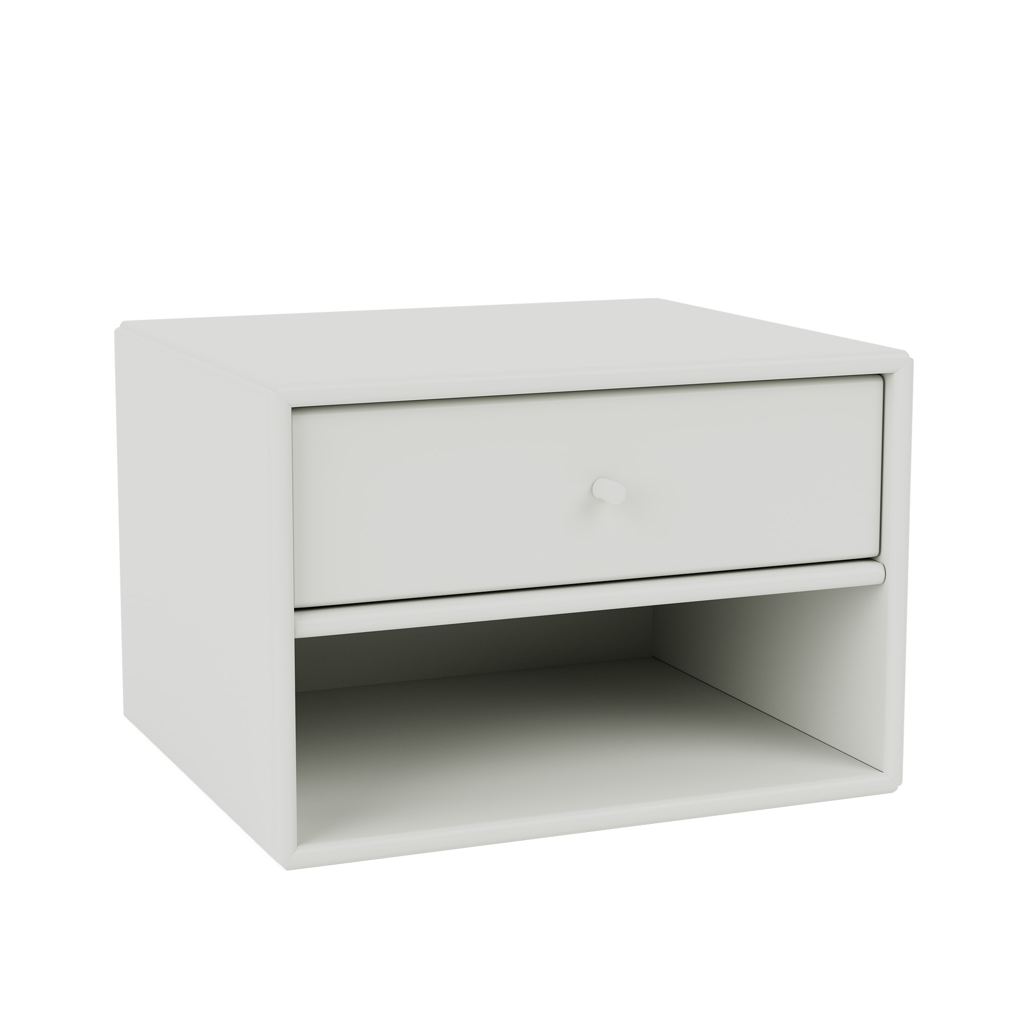 montana - dash nightstand suspension rail nordic - sängbord - peter j. lassen - grå - mdf