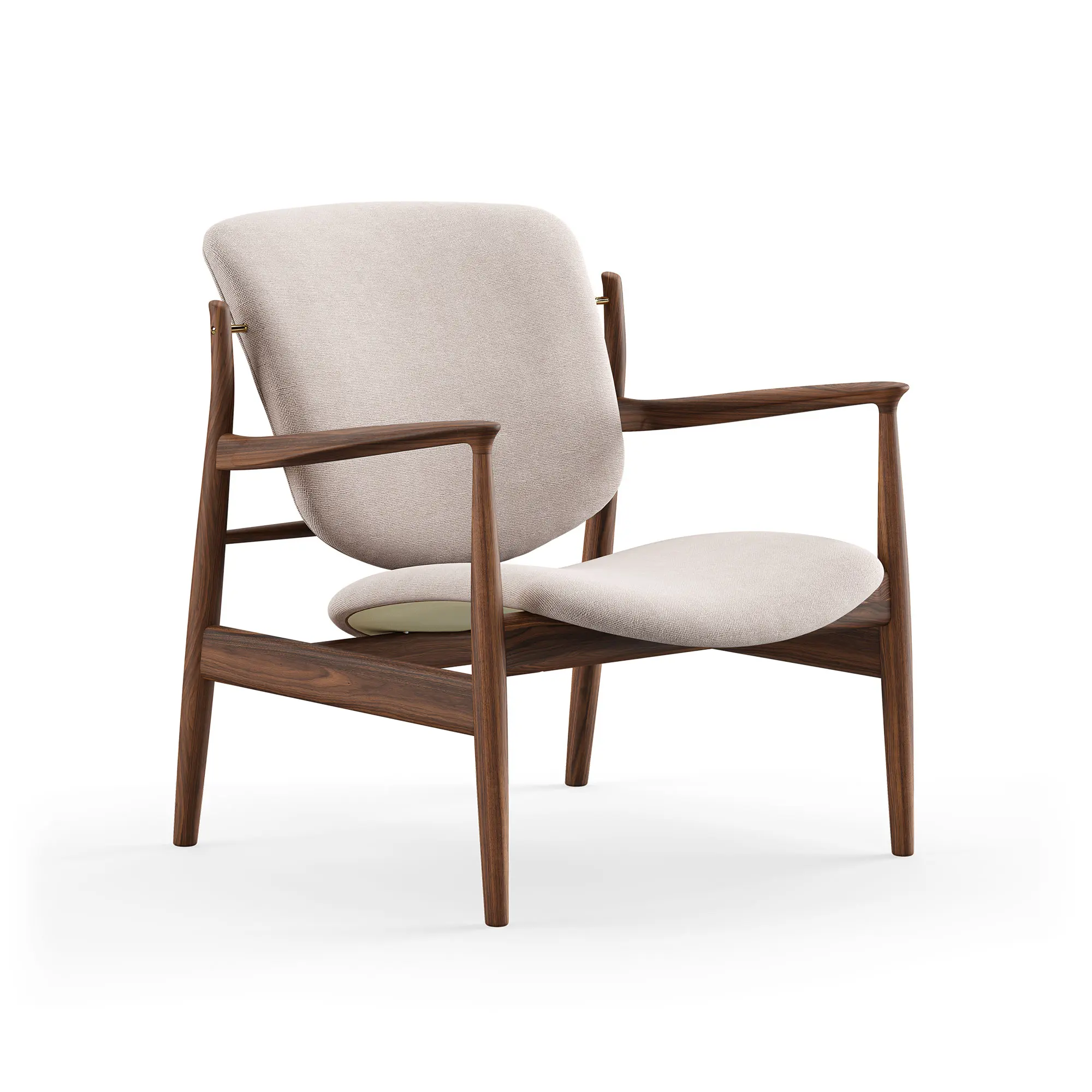 France fåtölj Walnut