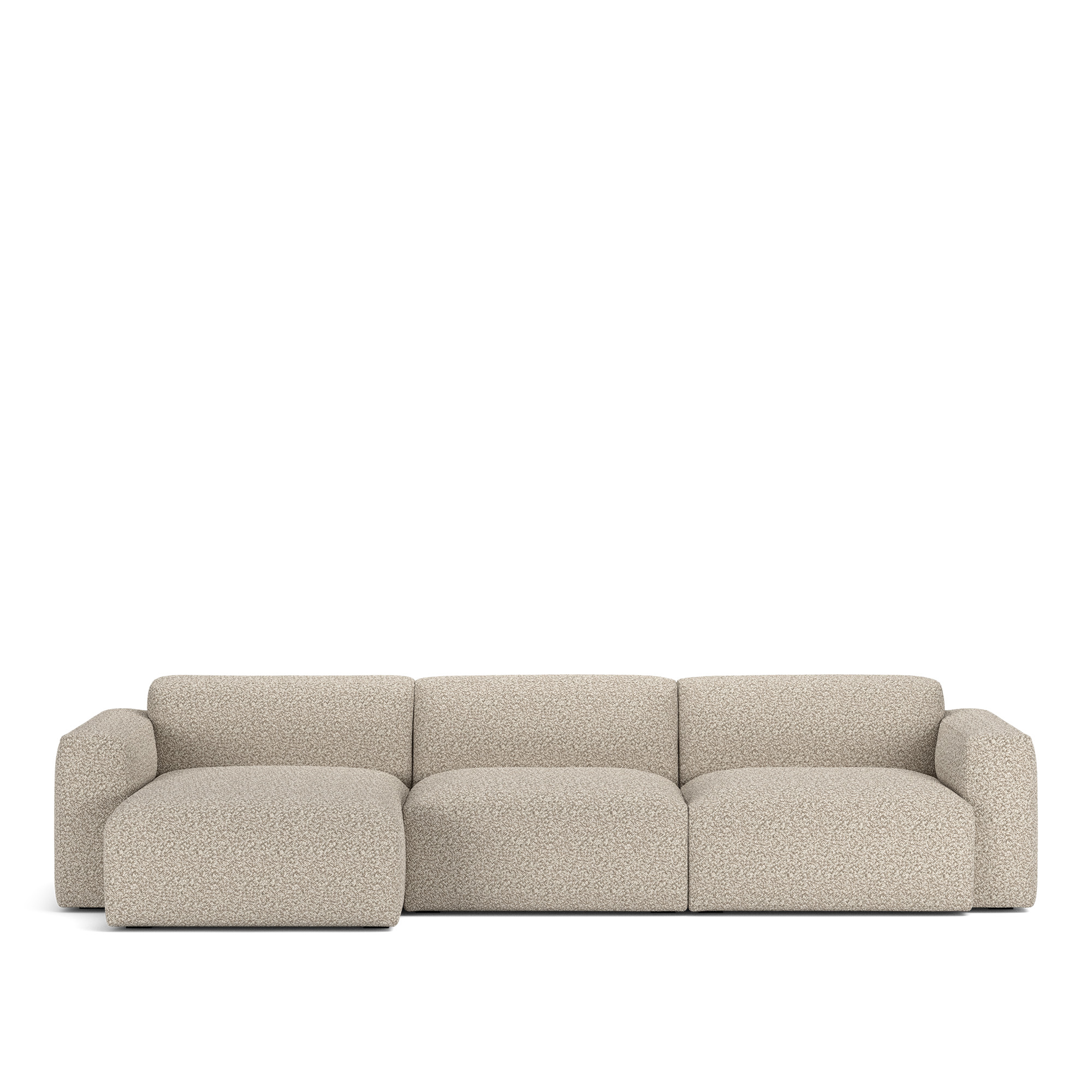 NOGA - Brick 3-Seater Chaise Lounge Left, Vellus 03 - Soffor