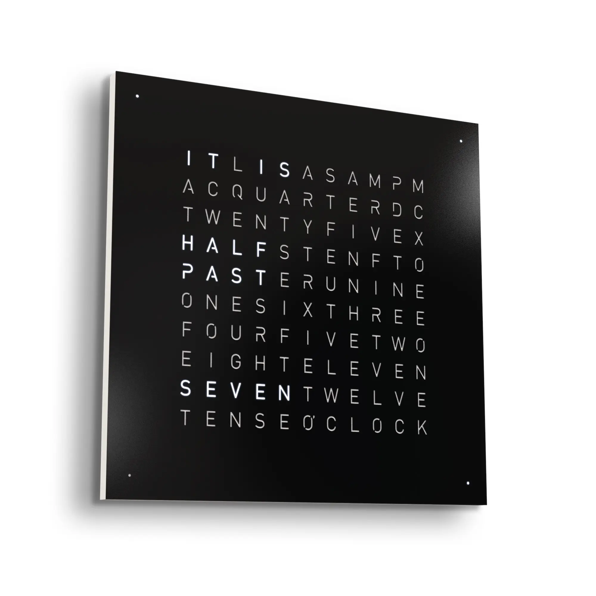 Qlocktwo Earth 45 Creator's Edition – Black Pepper