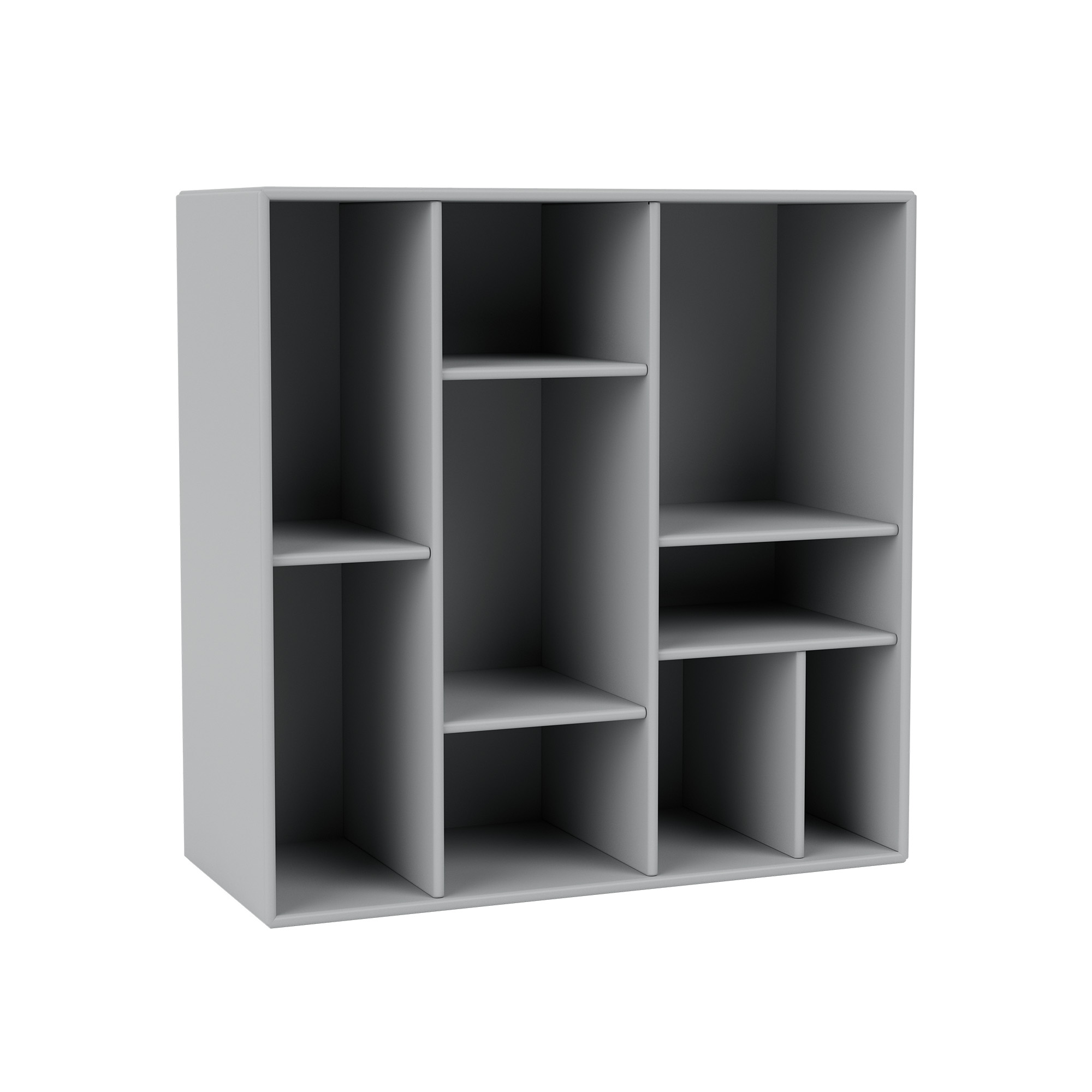 montana - compile decorative shelf 02-fjord 04 suspension rails - vägghyllor - peter j. lassen - blå - trä