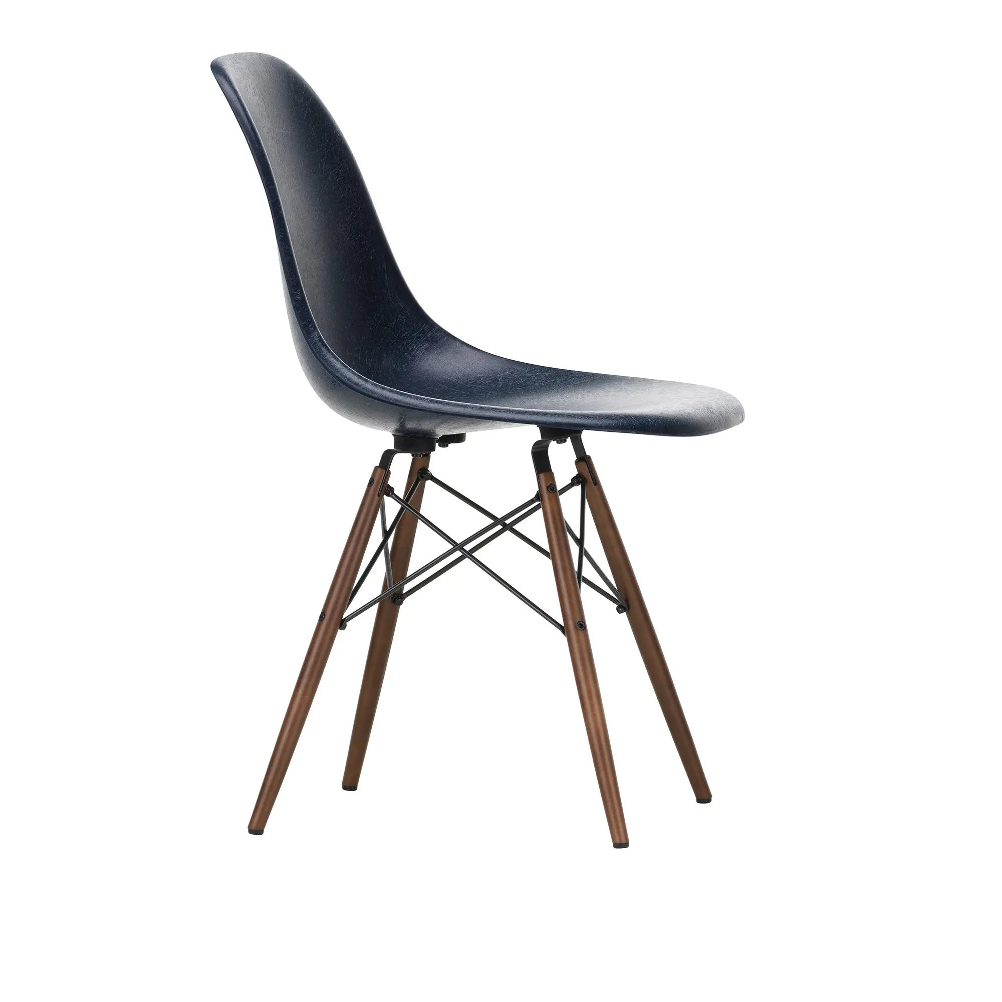 Eames Fiberglass Chair DSW stol Dark Maple