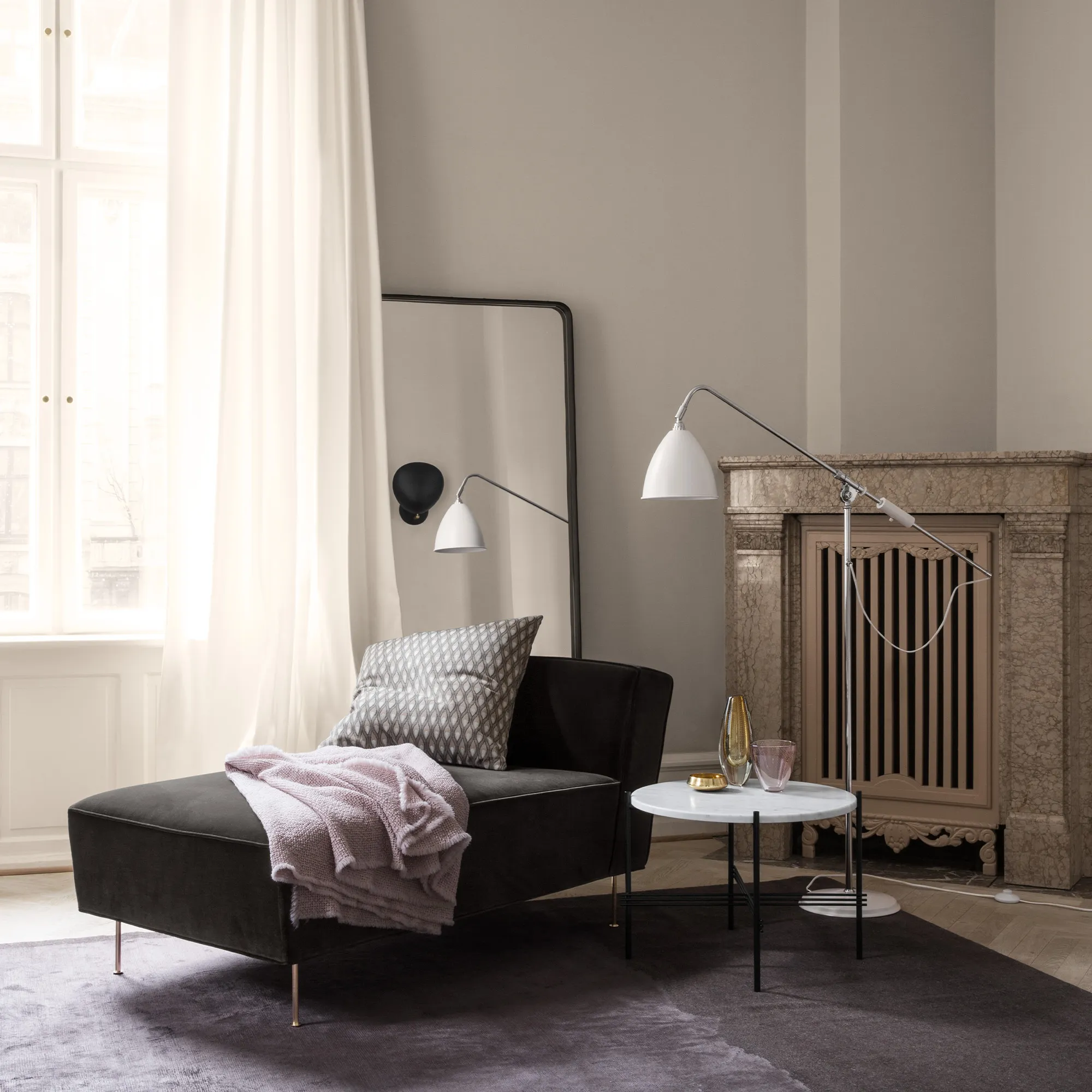 Adnet Rectangulaire spegel 180 cm