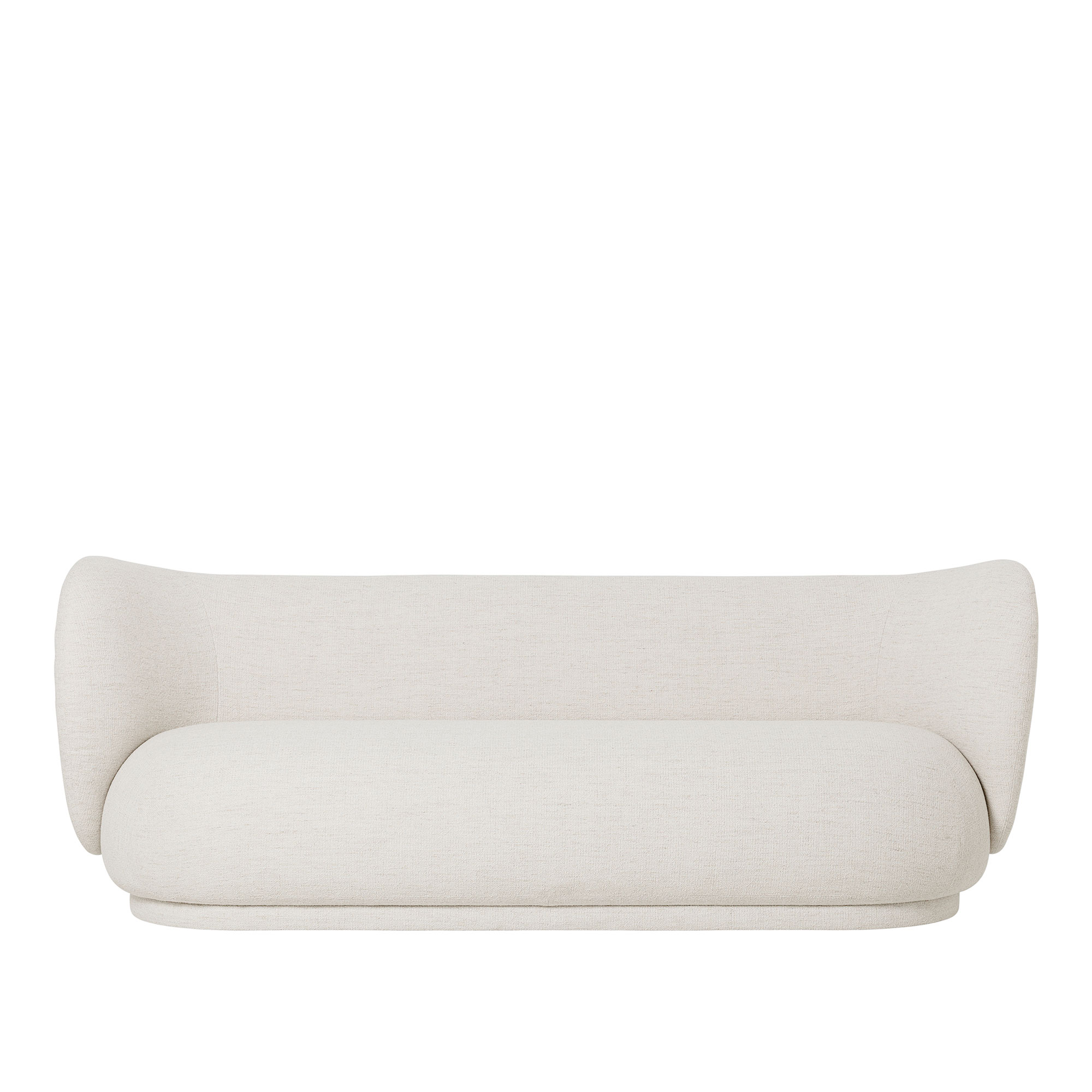 Ferm Living - Rico Sofa 3-Seater Bouclé Off White - Soffor | Möbler - Soffor Och Dagbäddar - Soffor | Möbelexperten