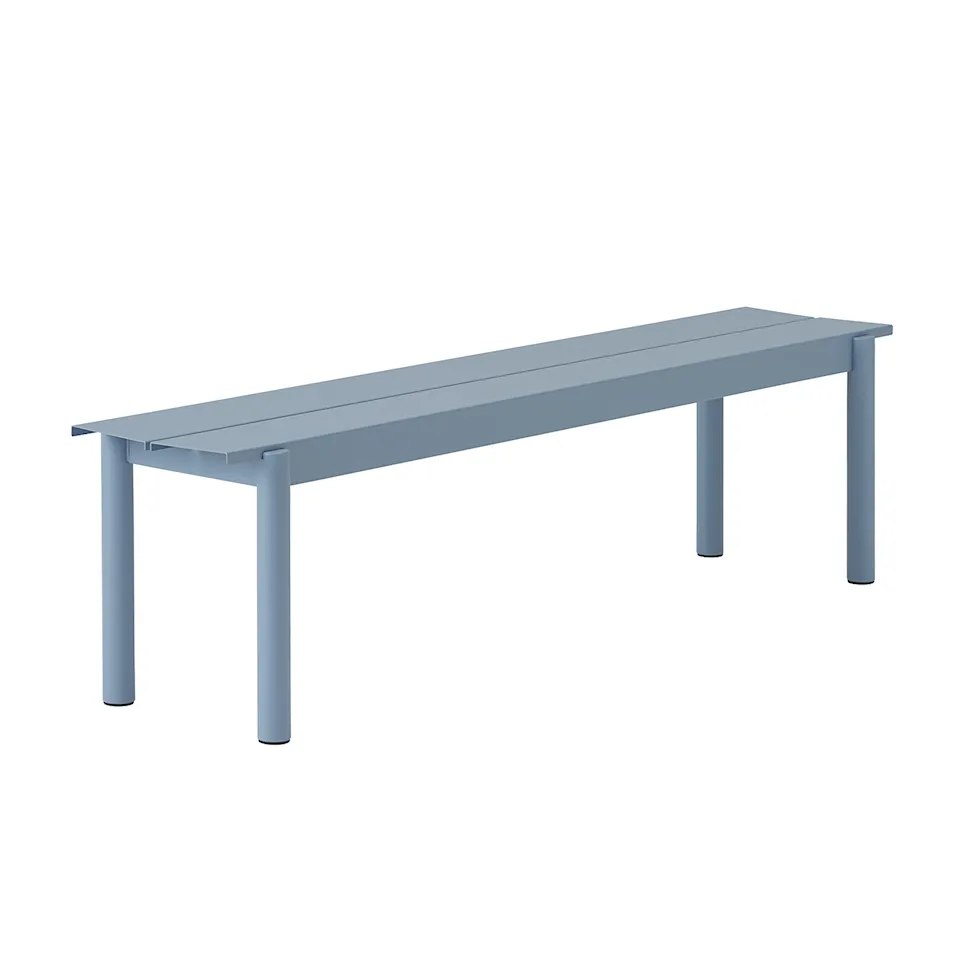 Linear steel bench 170cm