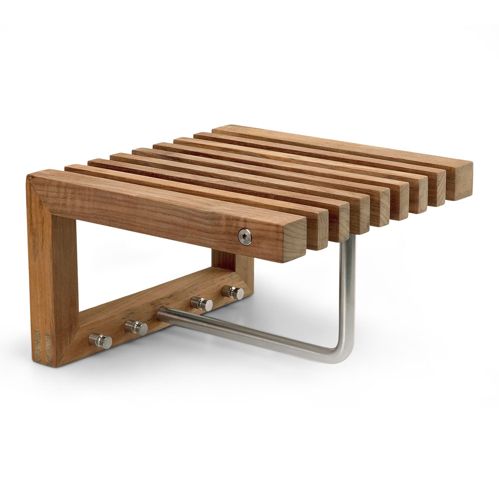 Fritz Hansen - Cutter Mini Teak - Hatthyllor - Niels Hvass - Träfärgad - Metall/Trä