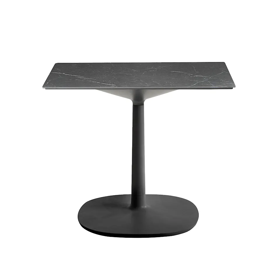 Multiplo 4063 kvadratiskt bord 78x78cm med liten kvadratisk bas R25cm