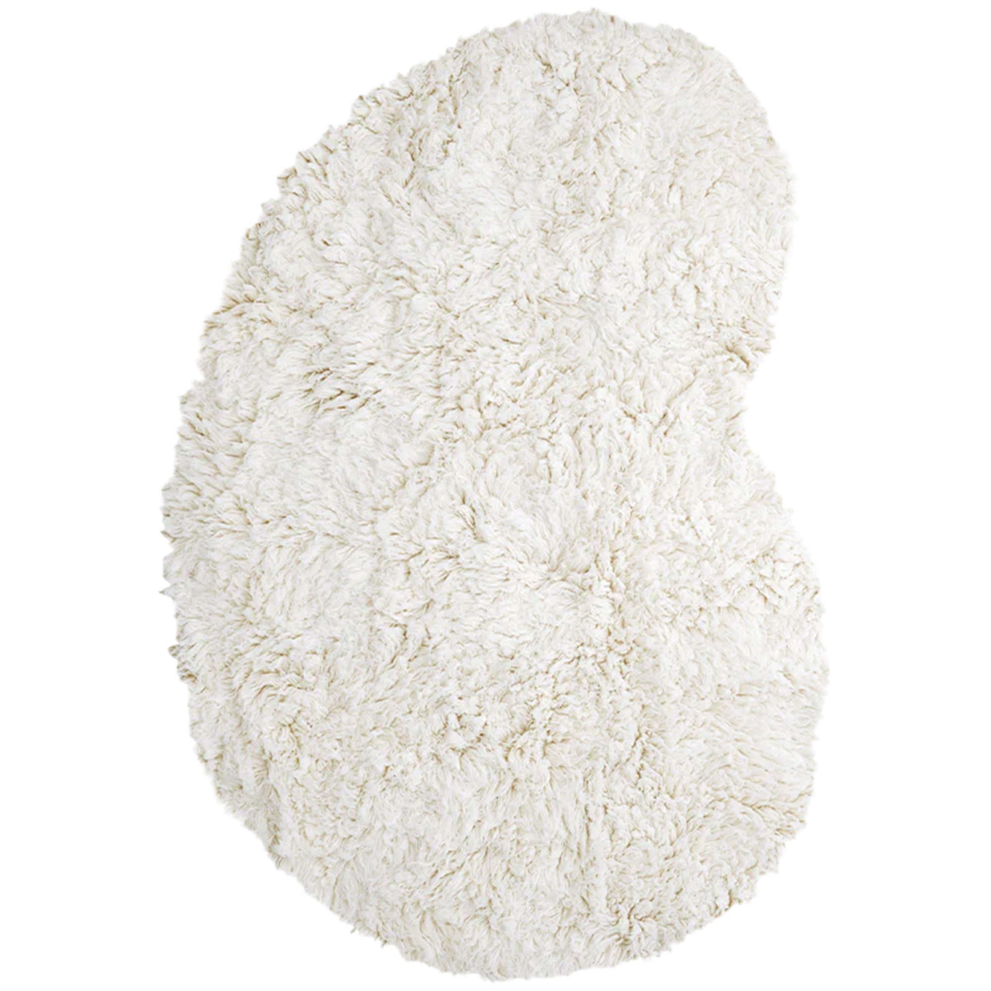 Layered - Residue Flokati Bone White 180 x 270 - Ullmattor