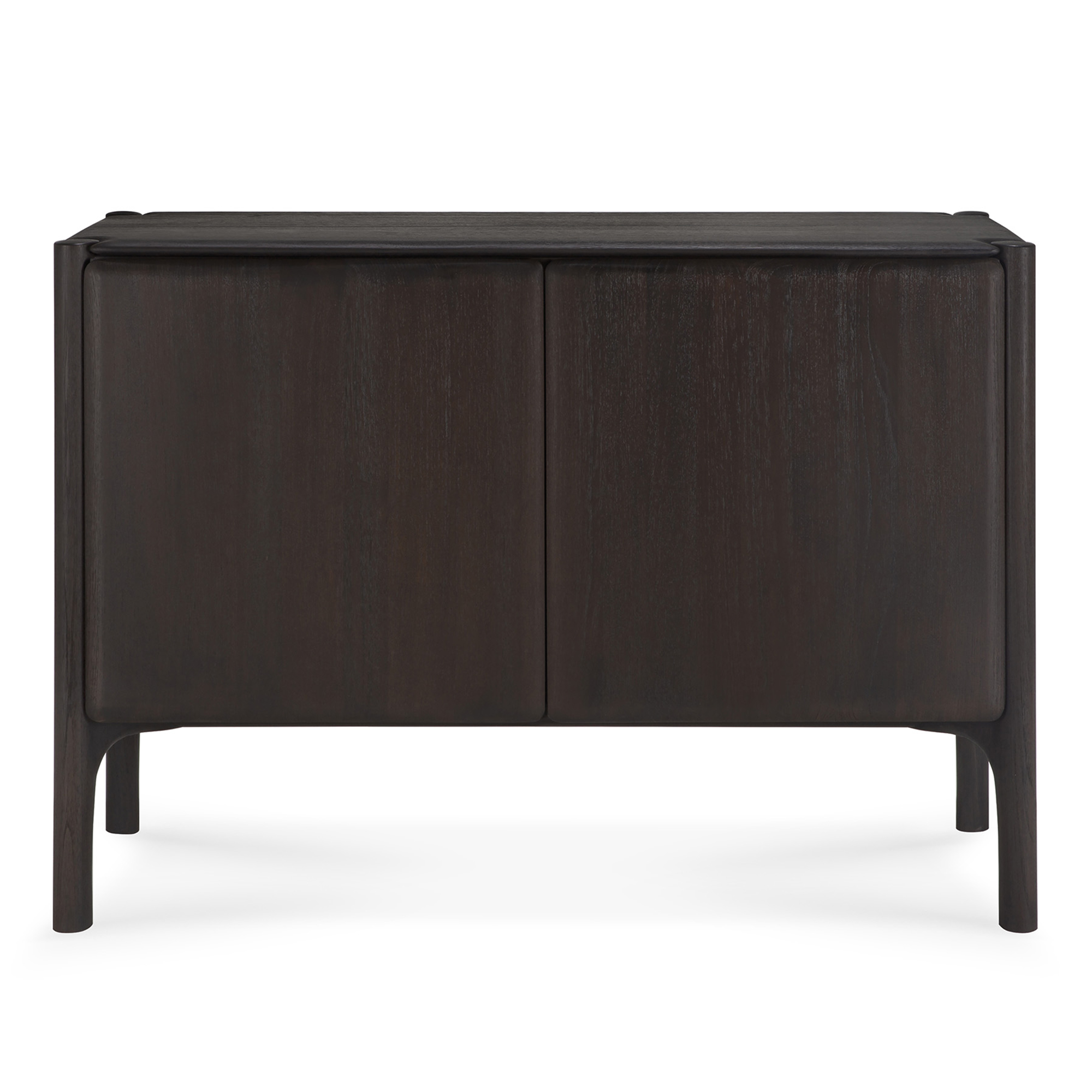 Ethnicraft - PI Sideboard - Varnished Teak - Dark Brown - 2 Doors 119/45/83 - Skänkar och sideboards - Alain Van Havre - Brun - Trä | Möbler - Förvaring Och Hyllor - Skänkar Och Sideboards | Möbelexperten