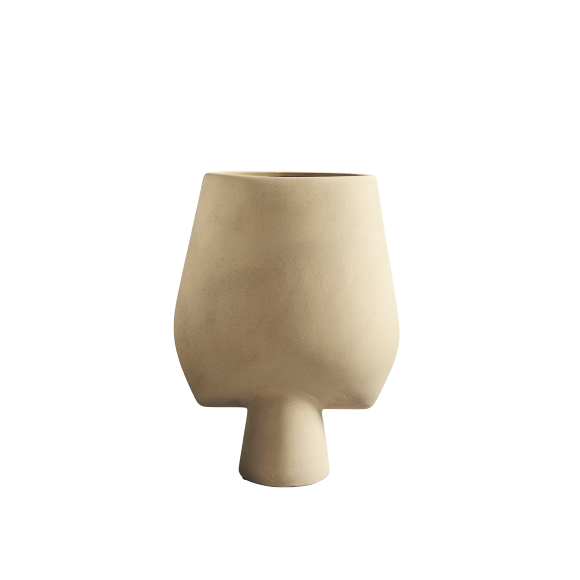 101 Copenhagen - Sphere Vase Square Hexa Sand - Krukor & vaser - Kristian Sofus Hansen,Tommy Hyldahl - Beige