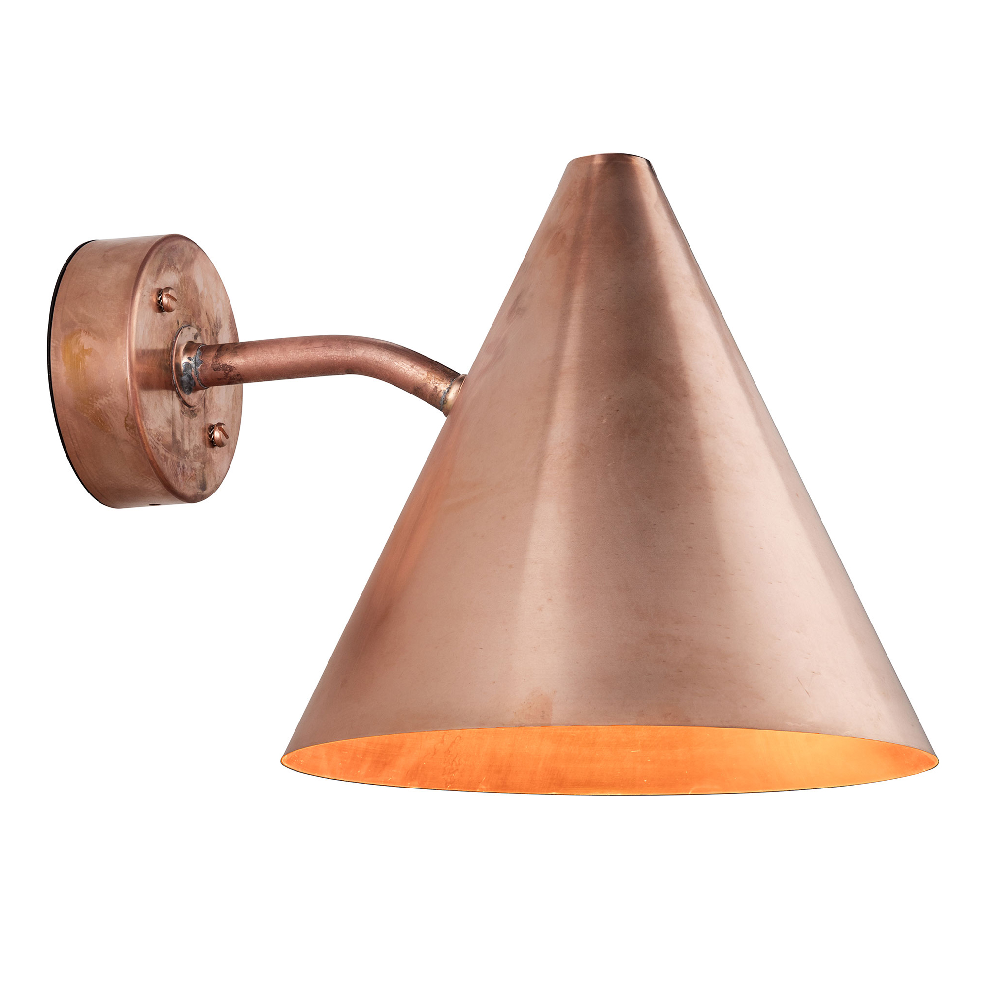 Örsjö Belysning - Tratten Vägglampa, Rå koppar - Vägglampor utomhus - Hans-Agne Jakobsson - Koppar | Belysning - Utomhusbelysning - Vägglampor Utomhus | Möbelexperten