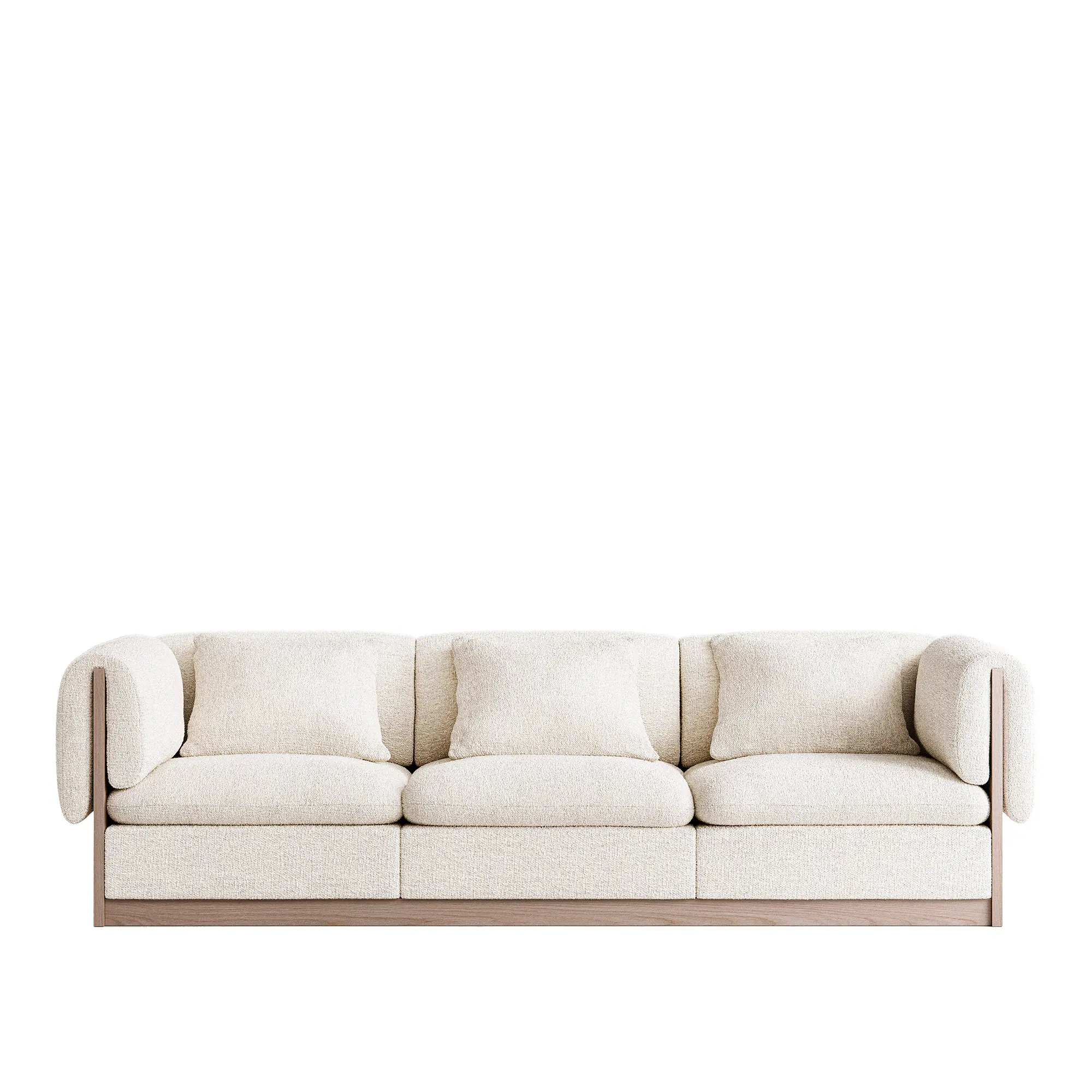 L.A. 3-Seater Sofa Light Oak inc. Cushion
