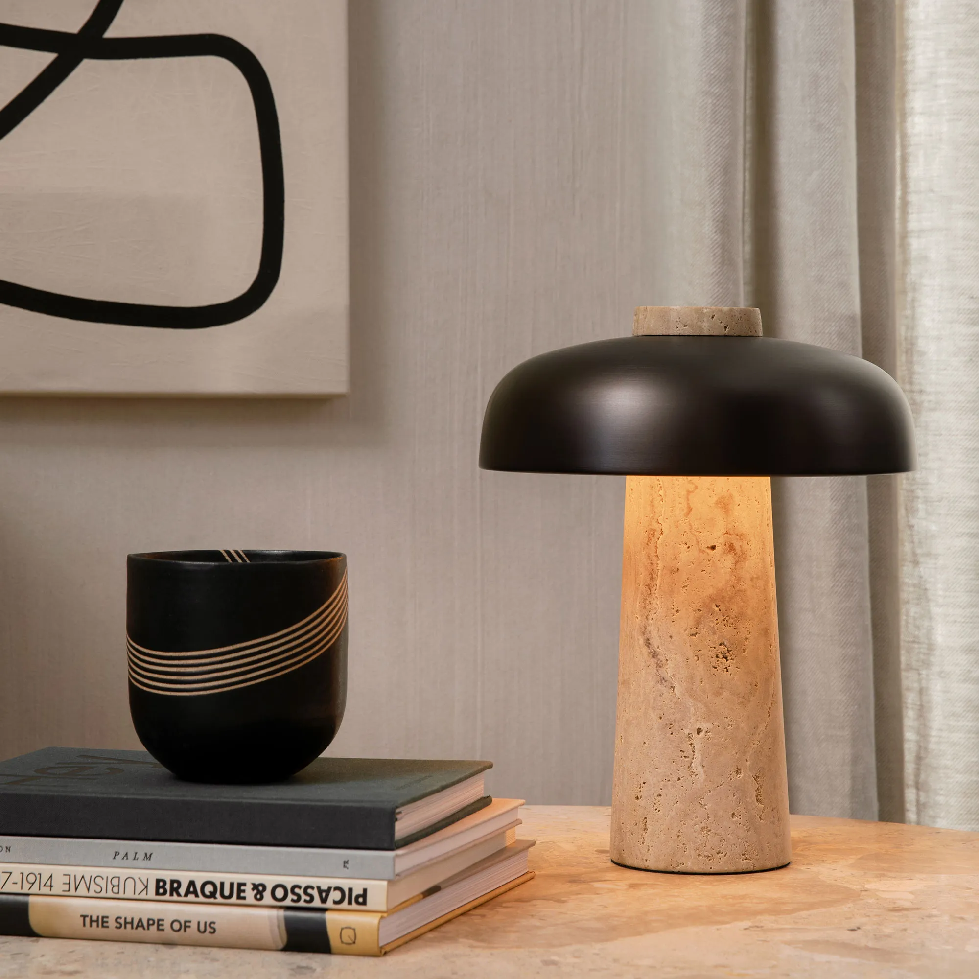 Reverse bordslampa