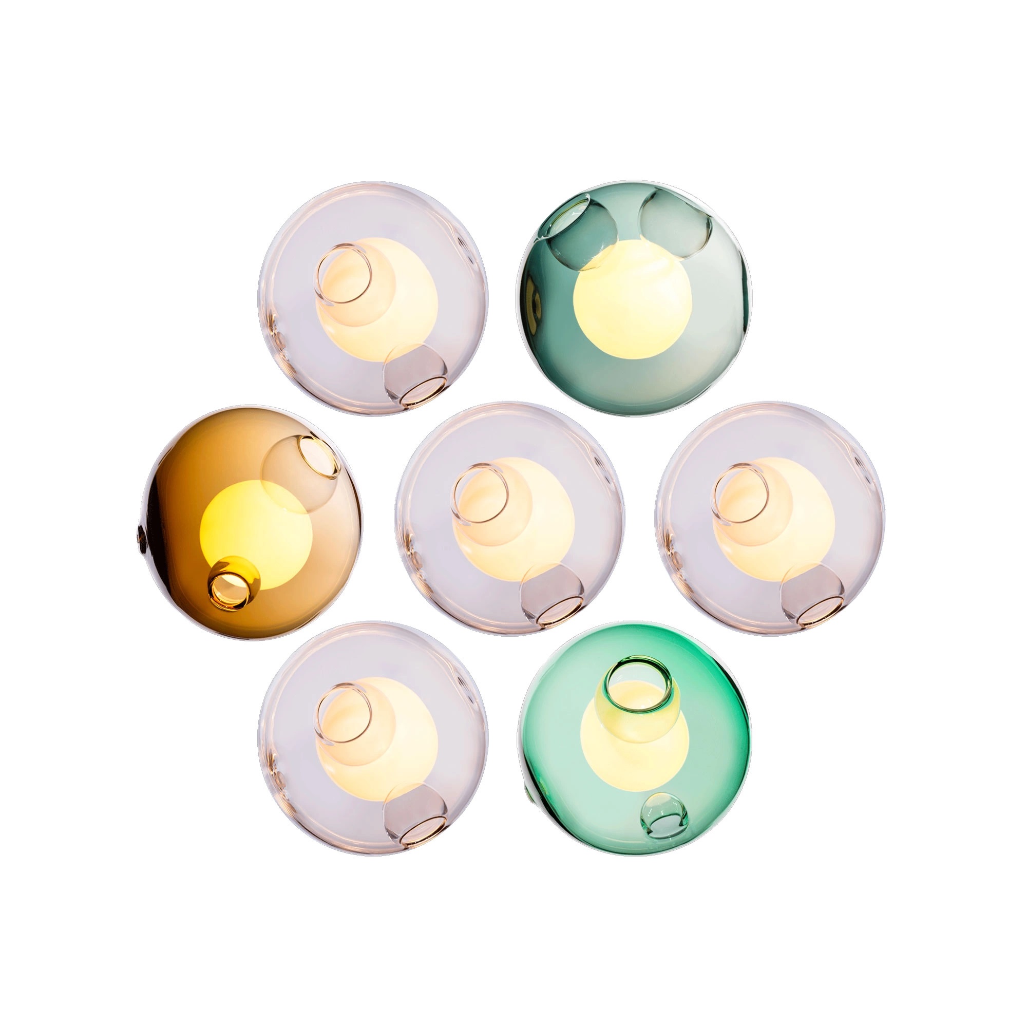 Bocci - 28.7 Cluster, Multi - 18 Xenon - Klusterlampor - Omer Arbel - Flerfärgad